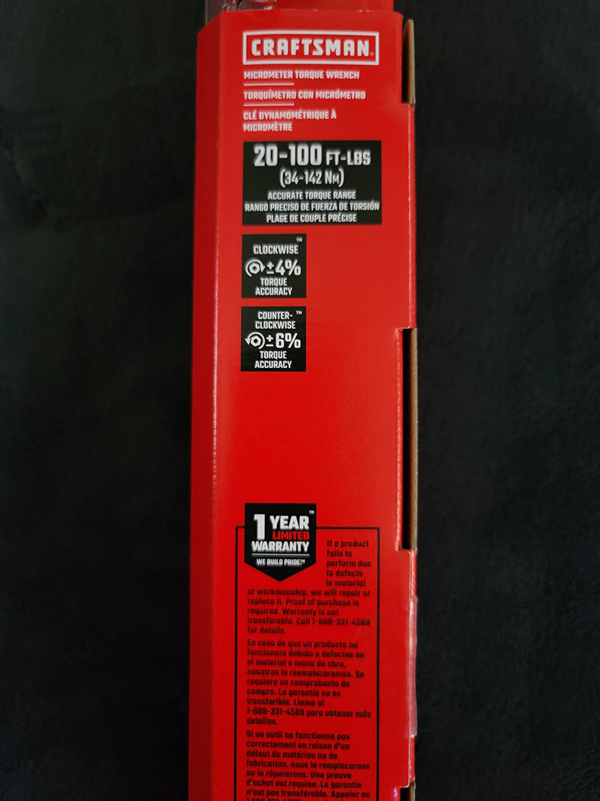 CRAFTSMAN Torque Wrench, 1/2