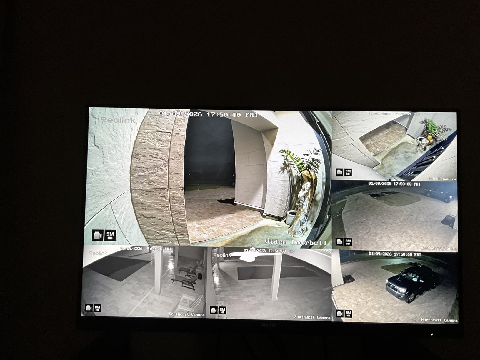 REOLINK 4K Security Camera System, 4pcs H.265 PoE Wired Turret Cameras with Person Vehicle Detection, 4K/8MP 8CH NVR with 2TB HDD for 24-7 Recording, RLK8-800D4 customer photo 2