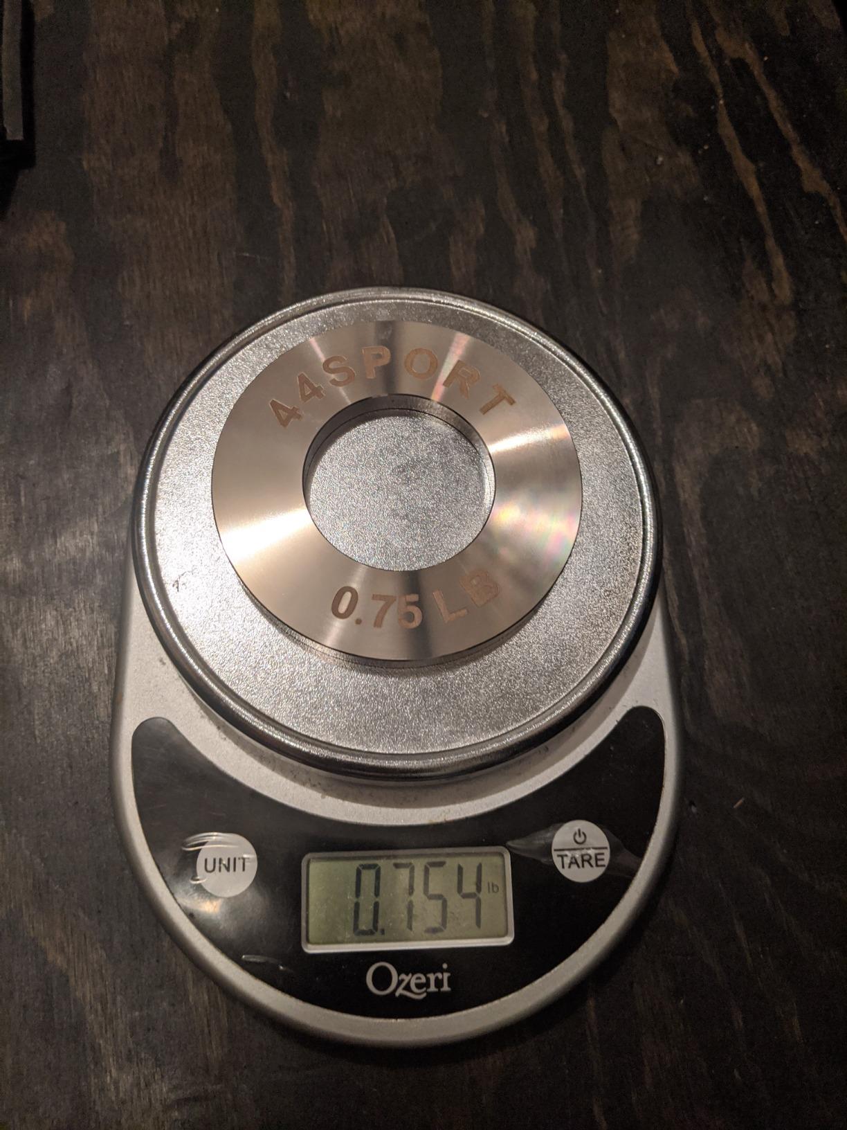 44LLC 44SPORT Olympic Fractional Steel Plates -Pair of 1/4, 1/2, 3/4, 1 lb Weights (8 Total) customer photo 2