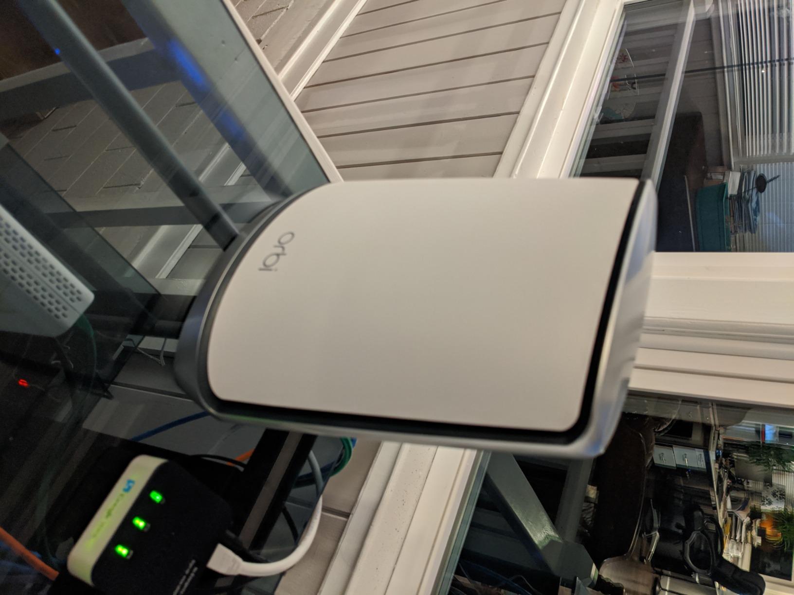 NETGEAR Orbi Whole Home Tri-Band WiFi 6 Mesh Network System (RBK853) - Router with 2 Satellite Extenders, Security Features, Coverage Up to 7,500 Square Feet, 100 Devices, AX6000 (Up to 6Gbps) customer photo 2