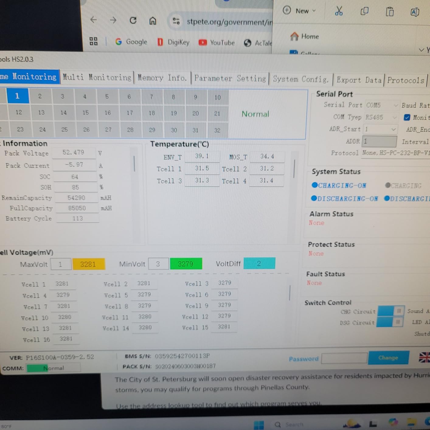 ExpertPower UL1973 48V 100Ah 5KWh Lithium LiFePO4 Deep Cycle Battery | 7000 Life Cycles & 10-Year Lifetime | Built-in BMS & LED Monitor | Off Grid, Residential, Home, Cabin, Back-Up customer photo 1