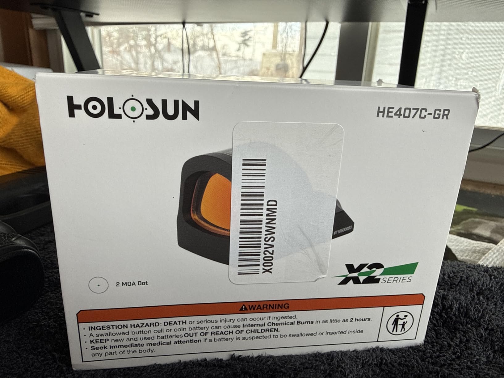 HOLOSUN 407C/507C-X2 Series, 2 MOA Dot, 32 MOA Circle Dot Options, 7075 Aluminum, Open, Solar, Shake Awake, RMR Footprint customer photo 2