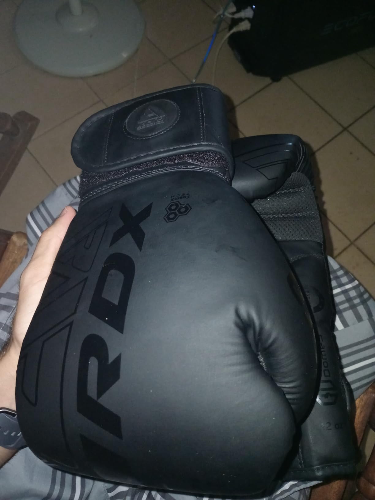 RDX Boxing Gloves, Pro Training Sparring, Maya Hide Leather, Muay Thai MMA Kickboxing, Men Women Adult, Heavy Punching Bag Focus Mitts Pads Workout, Ventilated Palm, Multi Layered customer photo 1