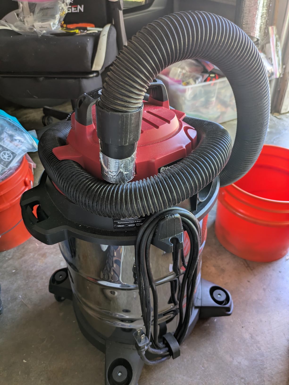 Vacmaster VOC508S 1101 5-Gallon 4 Peak HP Stainless Steel Wet/Dry Vacuum customer photo 1