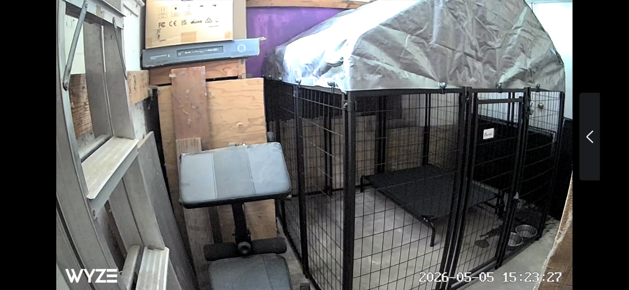 PawHut Outdoor Dog Kennel with Roof, 6' x 4' x 6' Heavy Duty Welded Wire Dog Playpen Enclosure with Escape-Proof Lock, UV-Resistant & Waterproof Cover customer photo 1