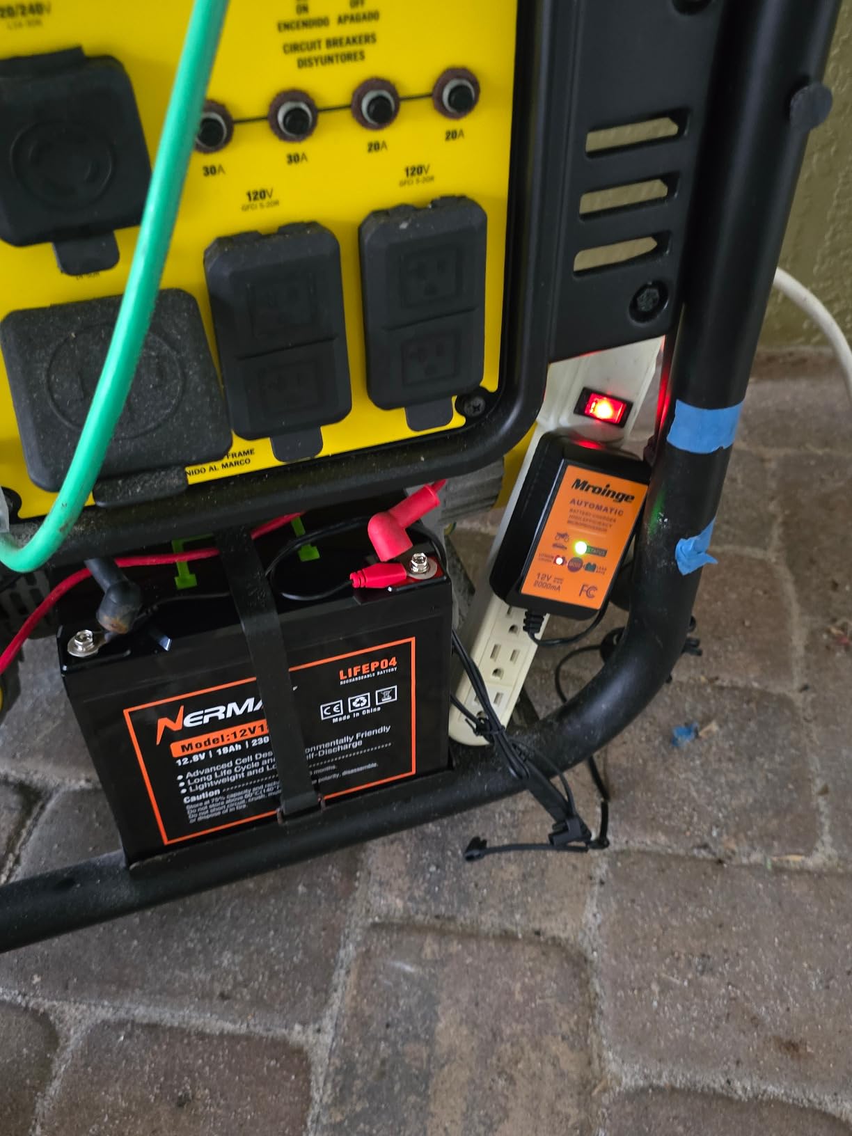 NERMAK 12V 10Ah Lithium LiFePO4 Deep Cycle Battery, 2000+ Cycles Rechargeable Battery for Solar/Wind Power, Lighting, Power Wheels, Ride-on Toy, Fish Finder and More, Built-in 10A BMS customer photo 2