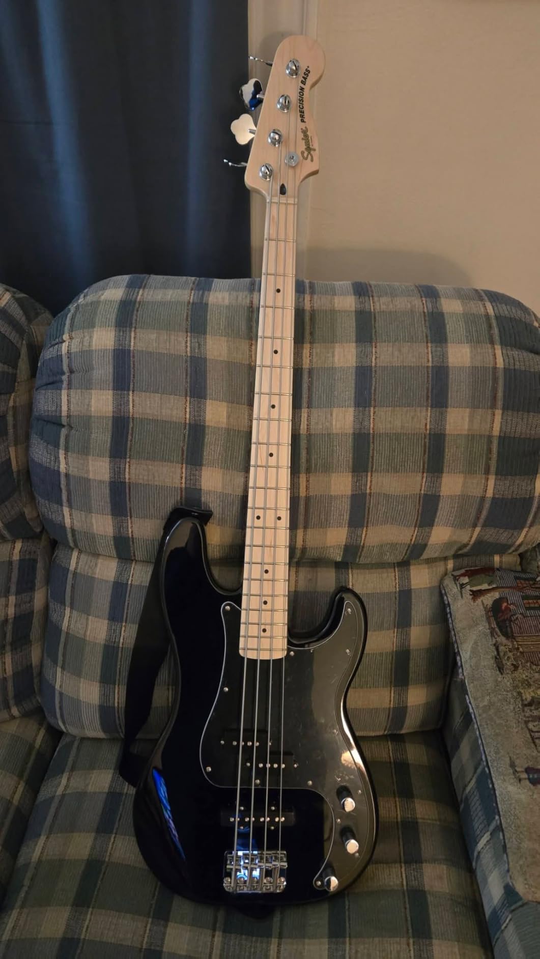 Squier Affinity Series Precision Bass Pack, Black, Maple Fingerboard, with Gig Bag and Rumble 15 Amp customer photo 1