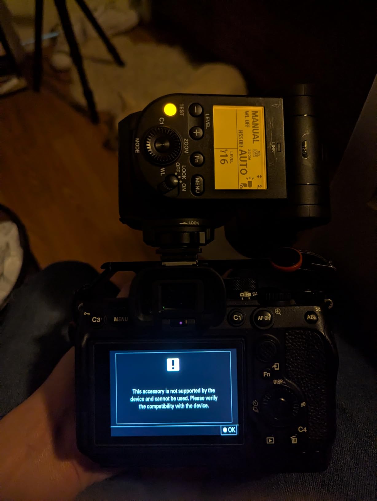 Sony GN60 Wireless Radio Control External Flash Small (HVL-F60RM2) customer photo 1