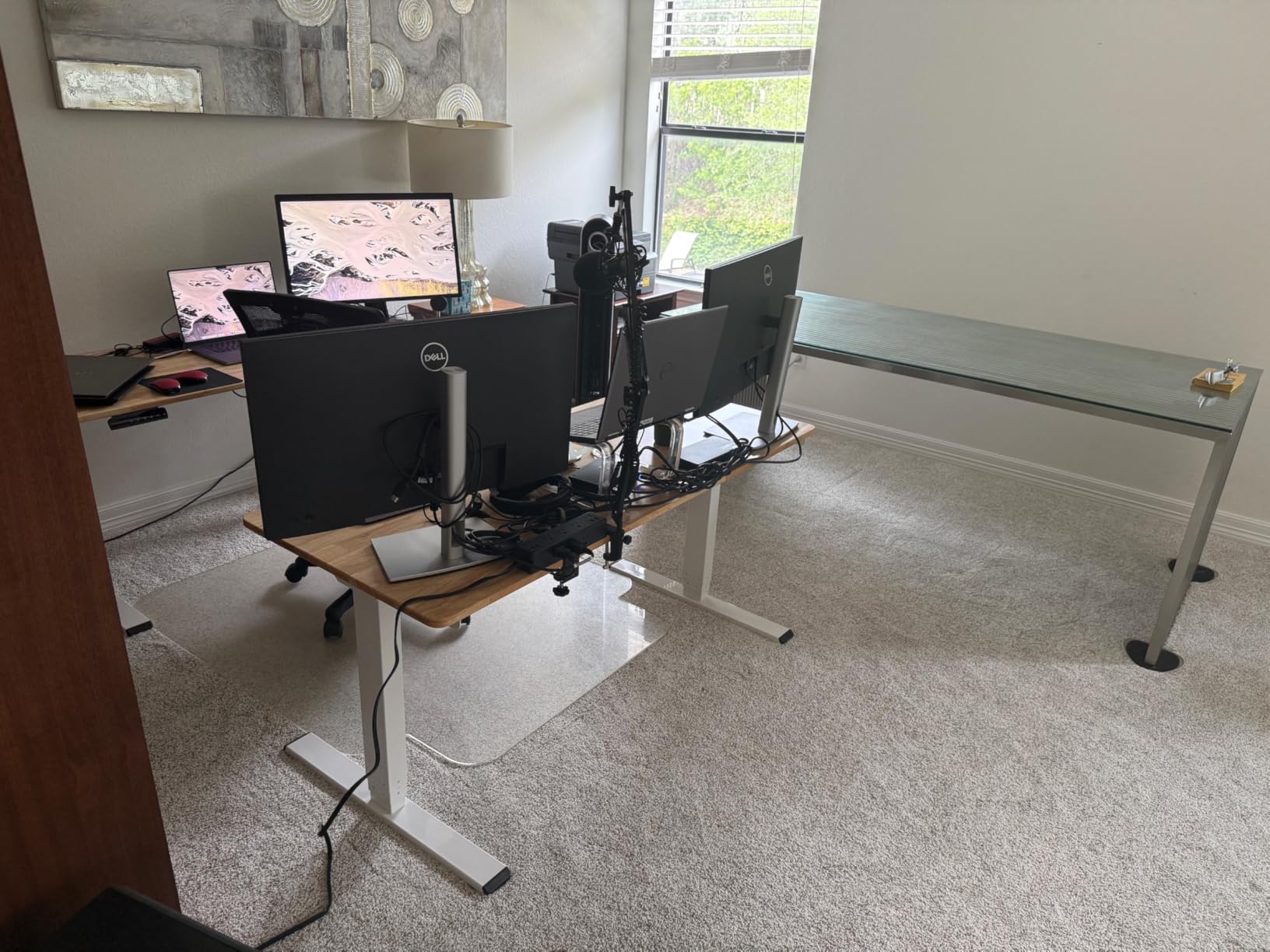 FlexiSpot E6 Bamboo 3-Stage Dual Motor Electric Standing Desk 72 x 30, Holds 220 lbs customer photo 1