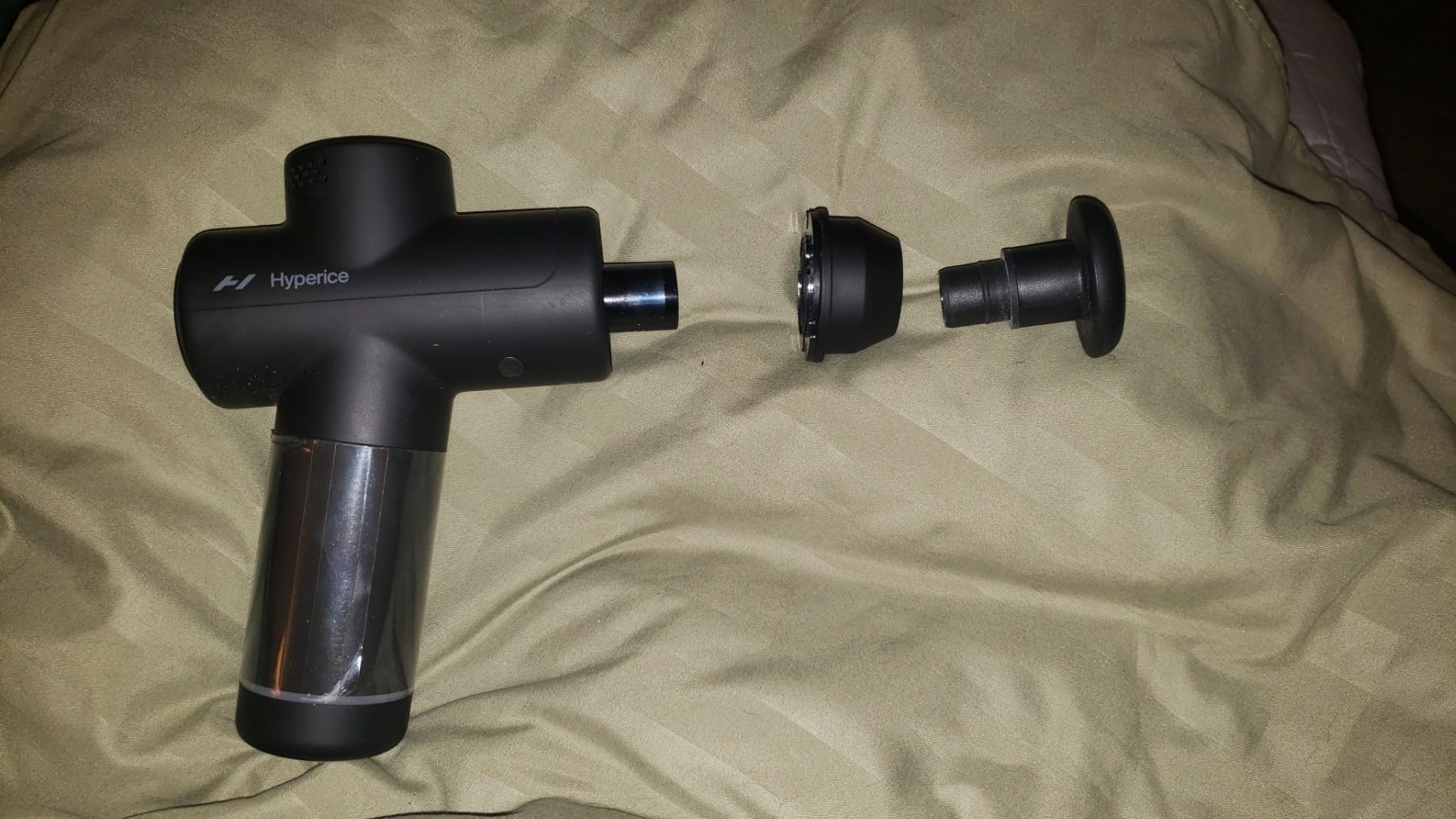 Hyperice Hypervolt Go 2 - Arctic Grey - Featuring Quiet Glide Technology - Handheld Percussion Massage Gun - 3 Speeds, 2 Interchangeable Heads - Helps Relieve Sore Muscles and Stiffness customer photo 2