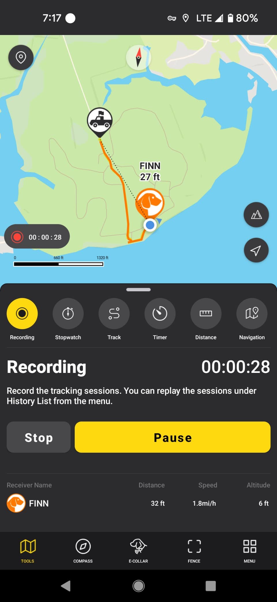 Dogtra Pathfinder 2 GPS Dog Tracker e Collar 9 Mile Long Range LED Light No Monthly fees Free App Waterproof Smartwatch Control Satellite Real Time Tracking Multiple Dogs Smartphone Required customer photo 2