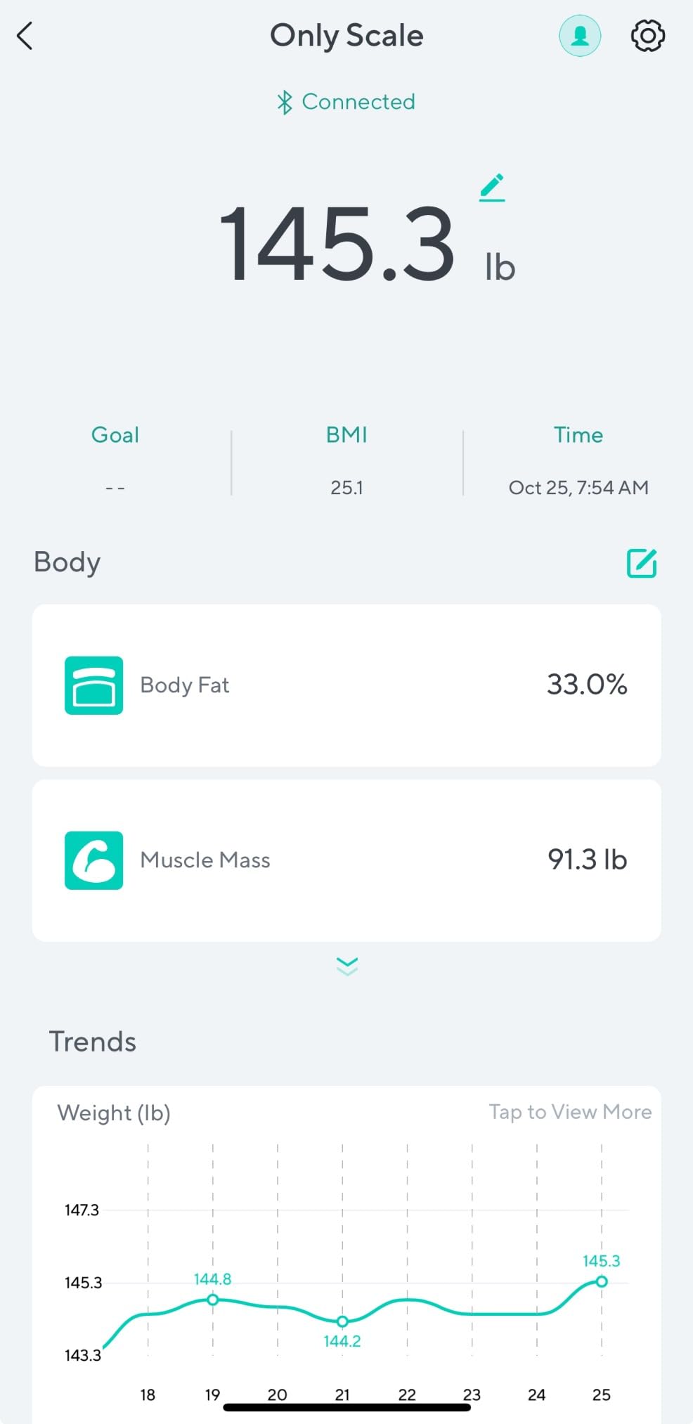 Wyze Smart Scale X - Digital Bathroom Scale for Body Weight, BMI, Body Fat, Muscle Mass, Heart Rate Monitor | ITO Glass & LED Backlight | Batteries Included, 400 lbs (White) customer photo 1