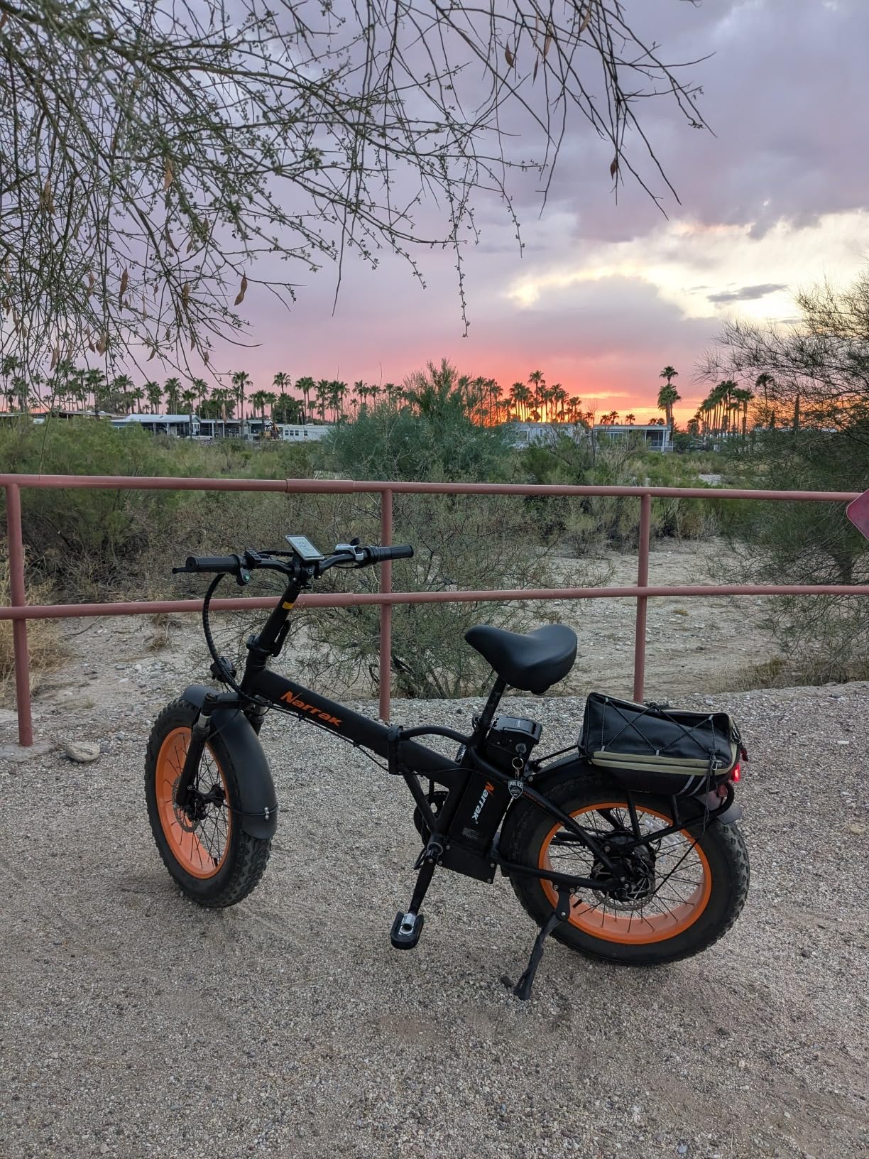NARRAK Fat Tire Folding Electric Bike, 48V 624Wh Lithium Removable Battery, Peak 1100W Brushless Motor, Max Speed 20MPH, M5 Large LCD Display, Suspension, Step-Over/Thru Frame customer photo 1