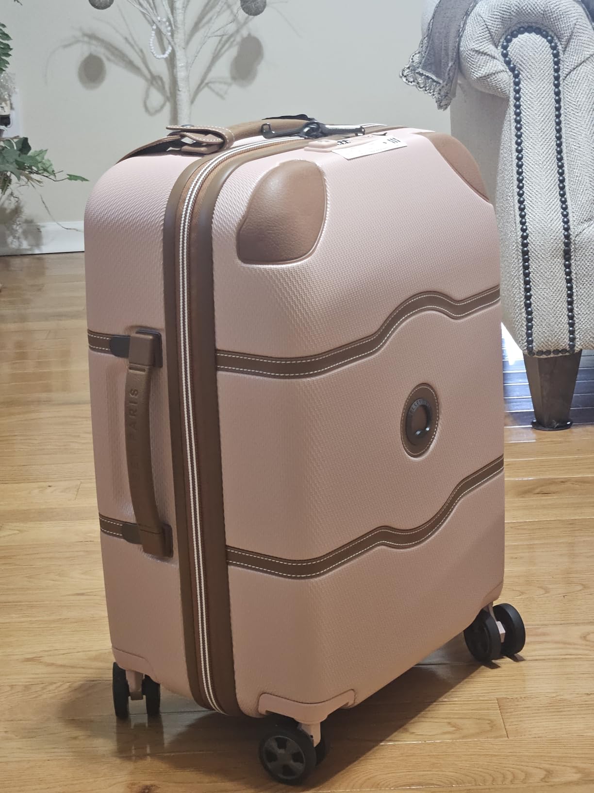 DELSEY PARIS Chatelet Air 2.0 Hardside Luggage with Spinner Wheels, Chocolate Brown, 3 Piece Set, (19/24/28) customer photo 1