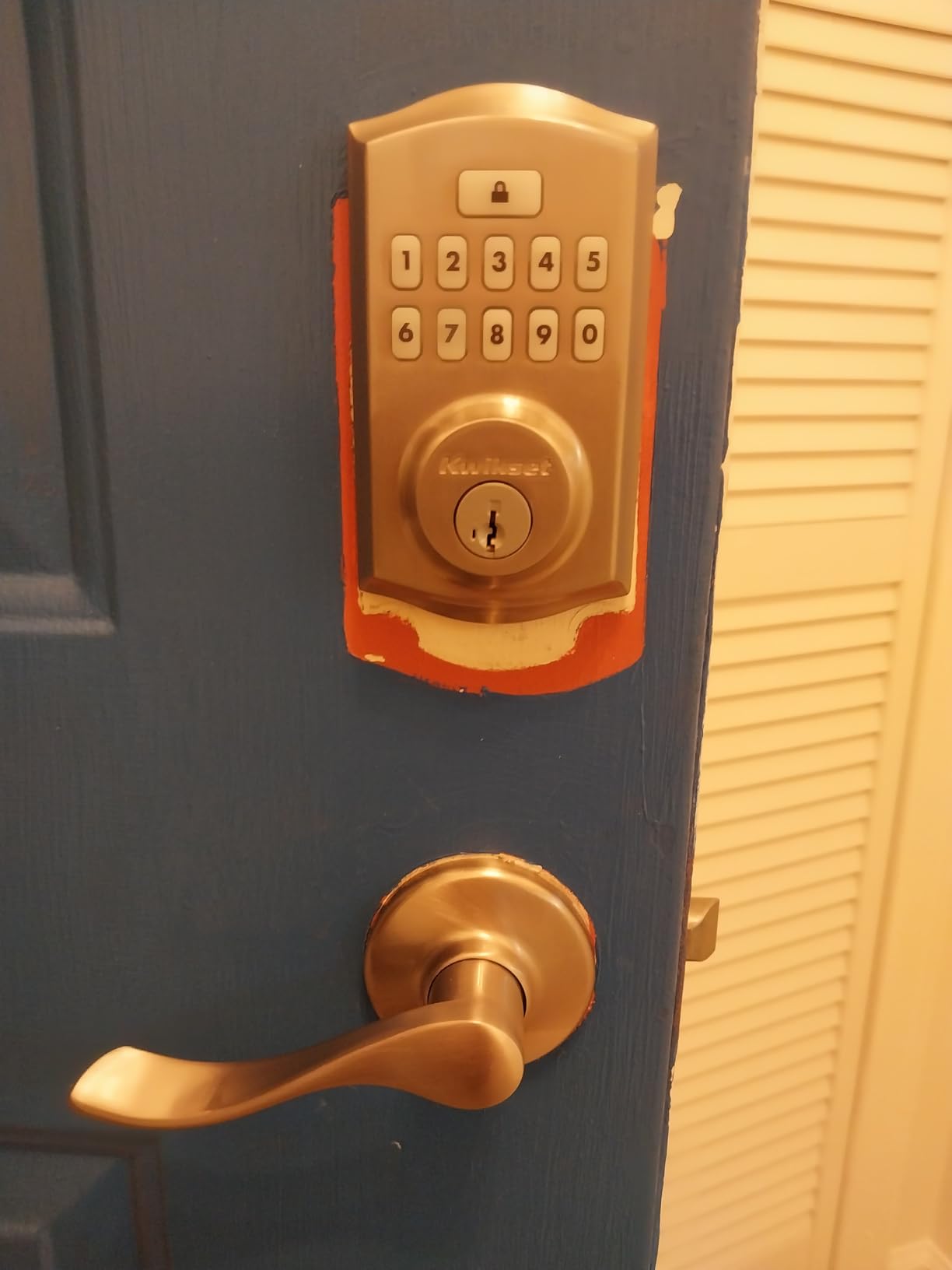 Kwikset SmartCode 260 Keyless Entry Electronic Keypad Deadbolt Door Lock with Auto-Lock, Custom User Codes, Advanced Security in Satin Nickel Traditional customer photo 1