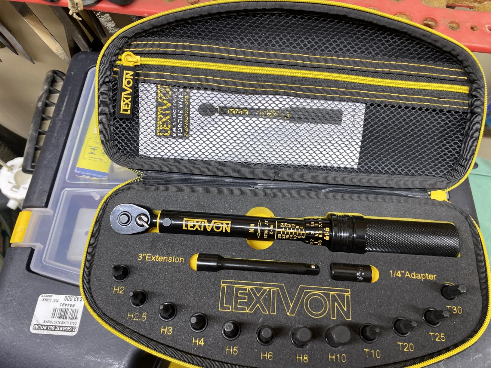 LEXIVON Bike Torque Wrench 1/4-Inch Dr. 15-Piece Kit | 72-Tooth Gear, Dual-Direction Click Type 2~26 Nm / 17.7~230.1 in-lb (LX-191) customer photo 1