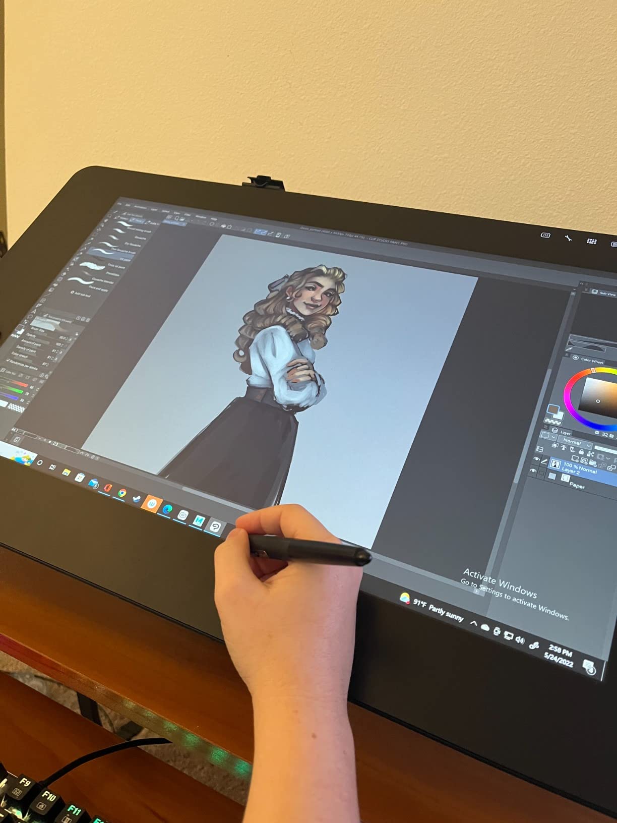 Wacom Cintiq Pro 22 Drawing Tablet with Screen, 21.5