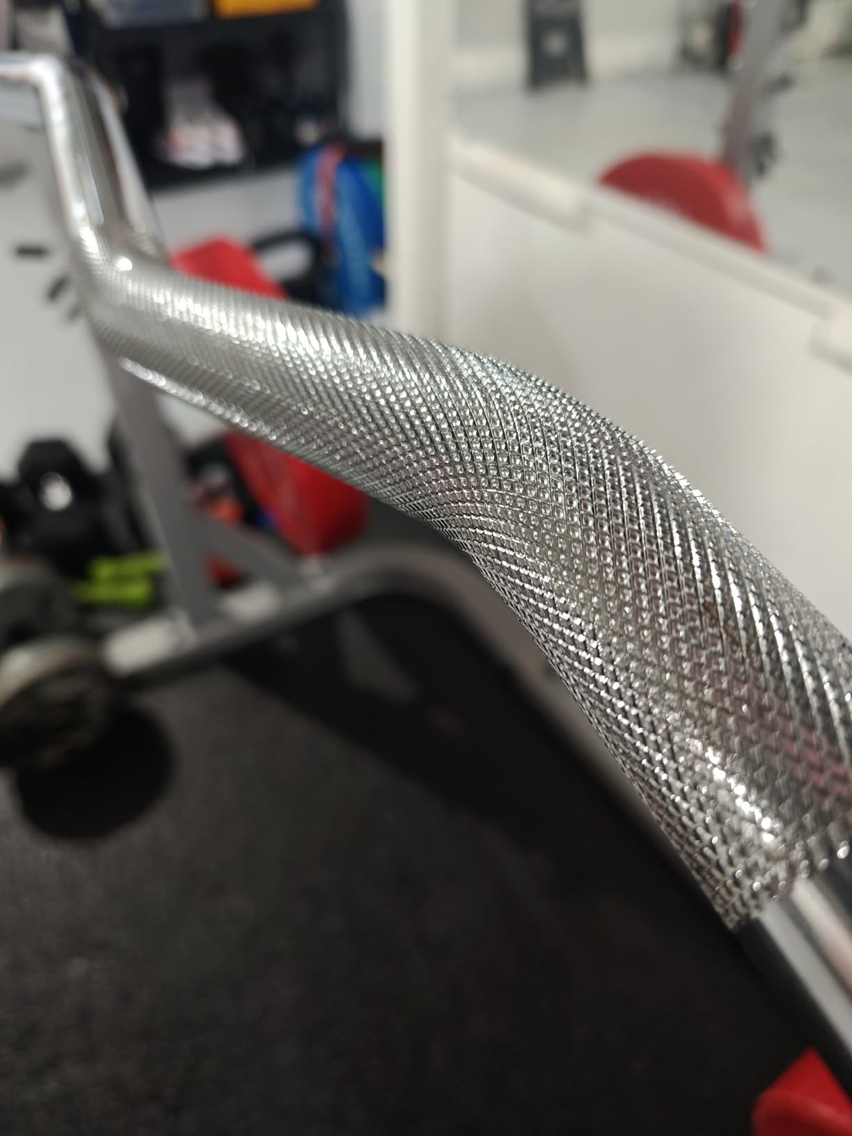 Olympic EZ Curl Barbell Bar, 47