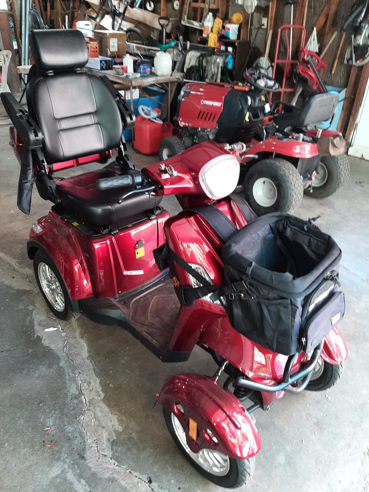 Mobility Scooters for Seniors & Adults 500lbs Capacity - 800W All Terrain Electric Powered Mobility Cart - Heavy Duty Mobility Scooter for Elderly w/Charger Remote Keys (Blue) customer photo 2
