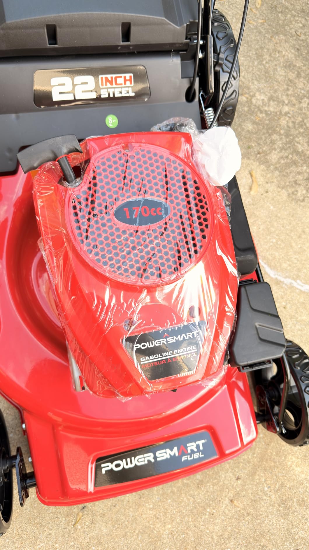 PowerSmart EasyDrive 21-Inch Self Propelled Gas Lawn Mower, 170cc 4-Stroke OHV Engine, Rear Wheel Drive, 3-in-1 Mulch/Bag/Side Discharge, Steel Deck, 6 Height Adjustment customer photo 1