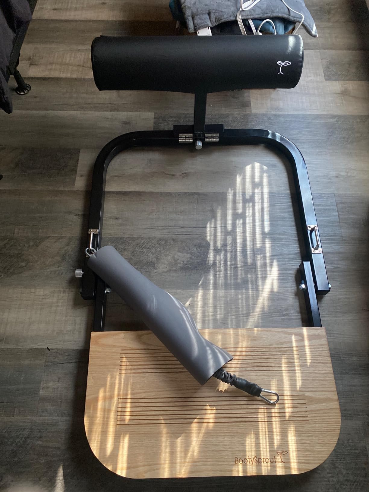 BootySprout Hip Thrust Machine for High Resistance Glute Training - Home Gym Workout - Comes with 45, 90, and 135 Lbs of Resistance customer photo 1