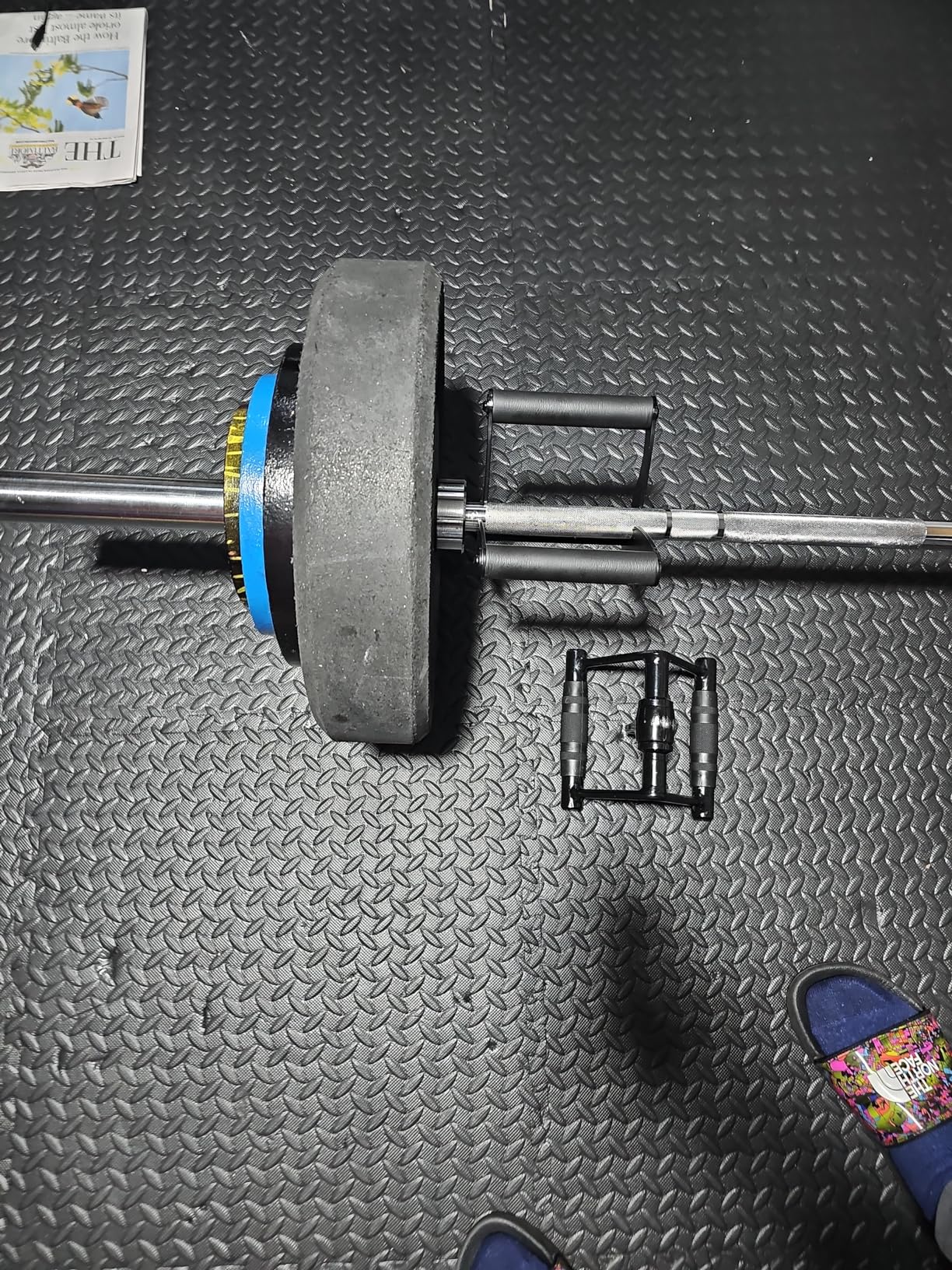 AimiDream V Bar Landmine Handle Attachment for Barbell Bar, Solid Multi-Grip Landmine Handle Attachment with Non-Slip Rubber Handle customer photo 1