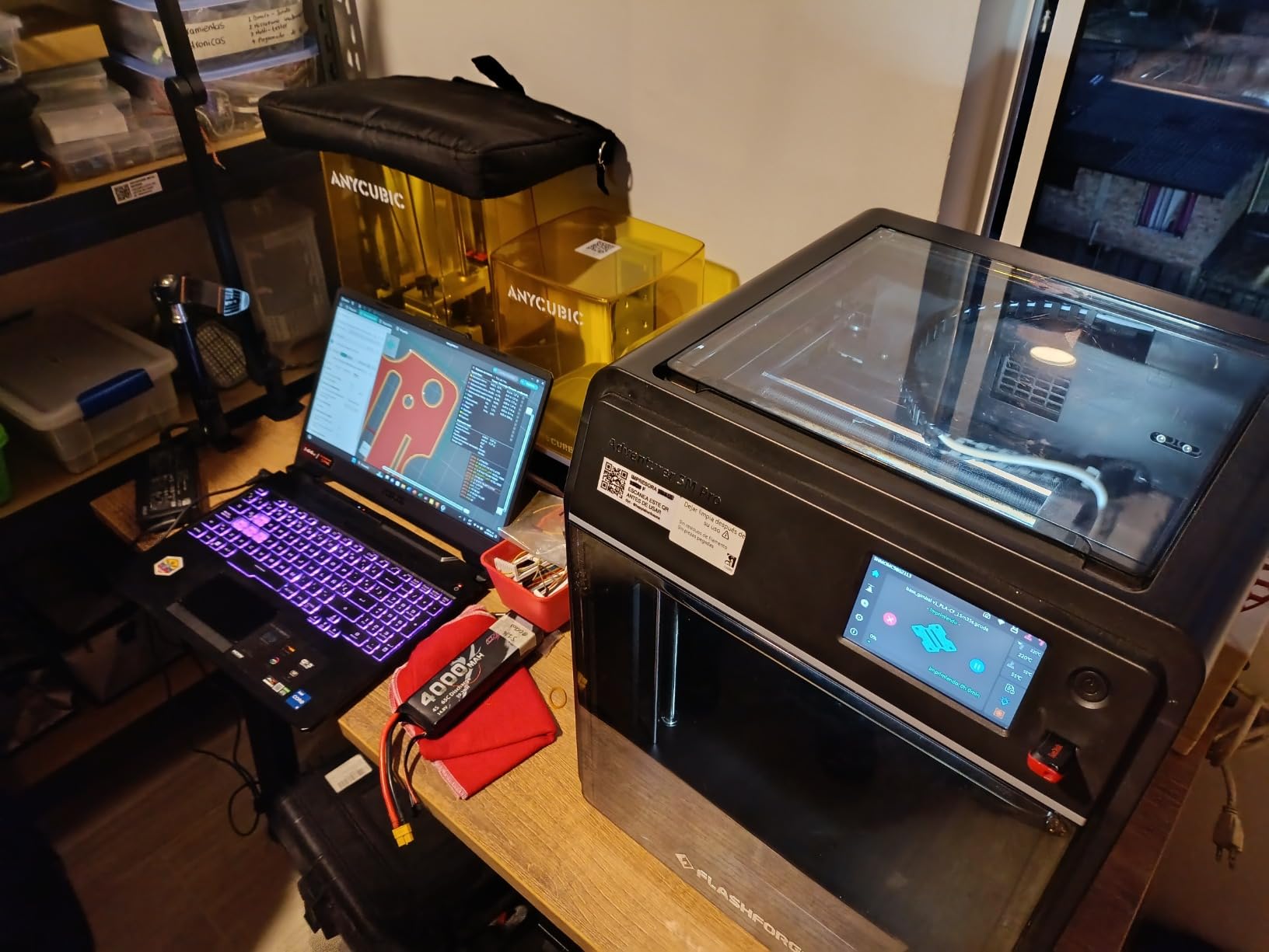 FLASHFORGE Adventurer 5M Pro 3D Printer, One-Click Auto-Printing Max 600mm/s High-Speed with 0.4/0.6mm Nozzle Bundle, CoreXY Structure & Silent Printing, Remote APP Control & Camera Surveillance customer photo 2