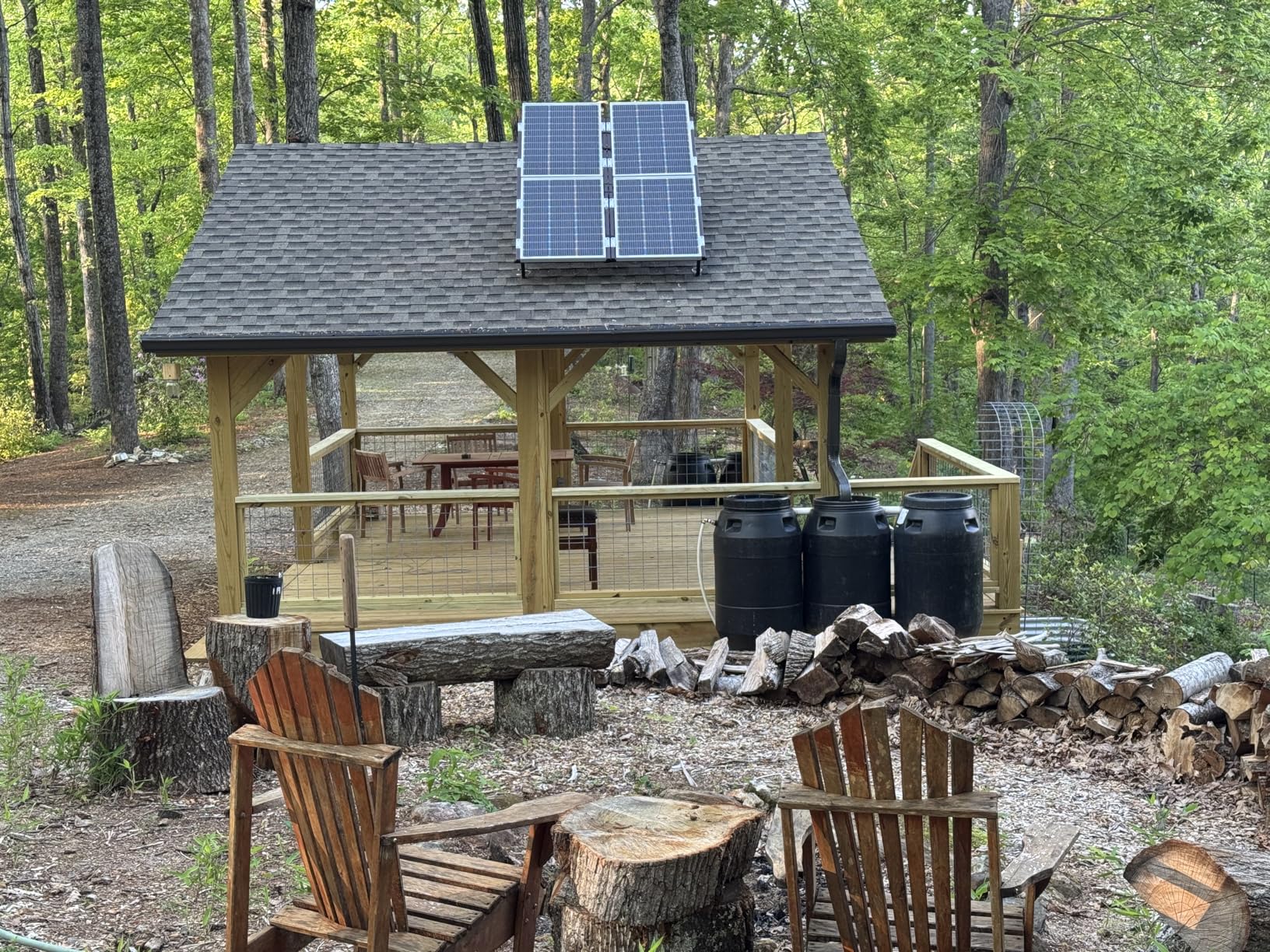 ECO-WORTHY 1.6KWH Complete Solar Panel Kit 400W 12V for RV Off Grid: 400W Solar Panels + 40A MPPT Charge Controller +12V 100Ah Lithium Battery + Solar Power Inverter + Bluetooth Module customer photo 2