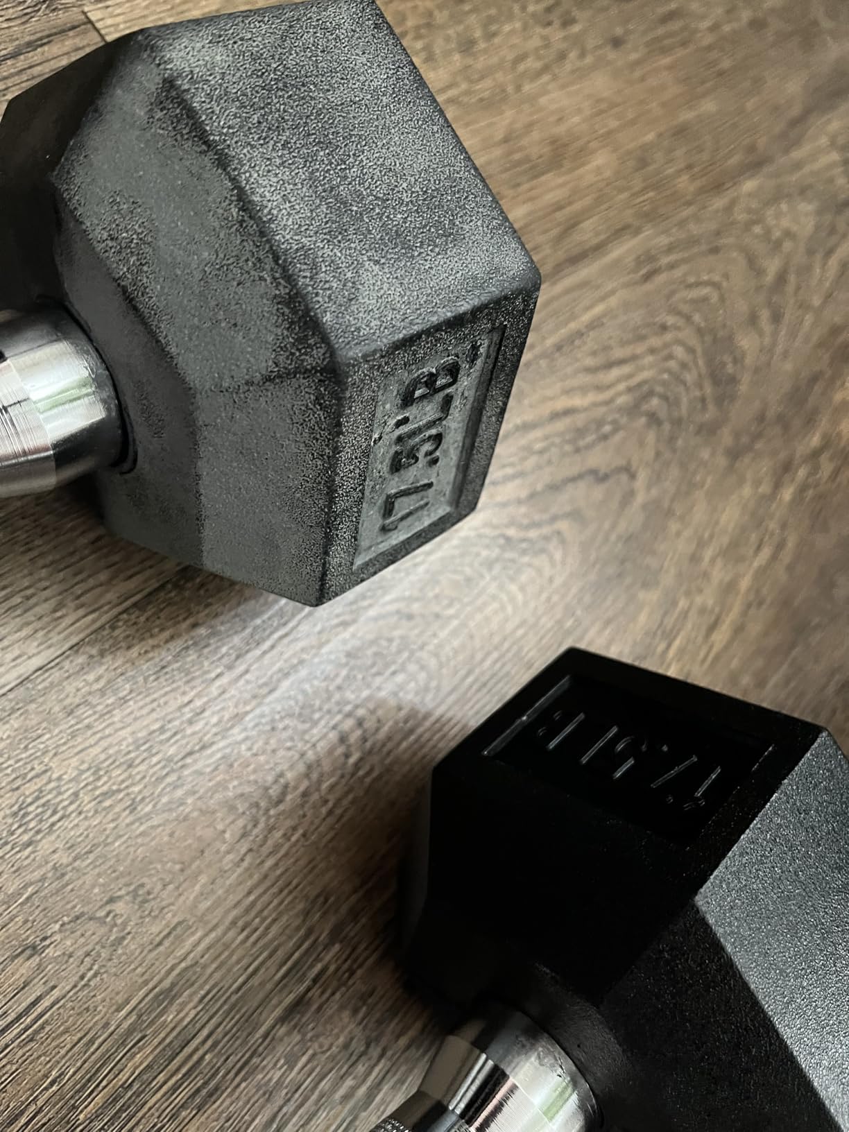 HANDBODE Hex Dumbbell Set, 2.5-65 lb Rubber Encased Exercise & Fitness Dumbbells, Weights Dumbbells Set of 2, Hand Weight for Strength Training customer photo 2
