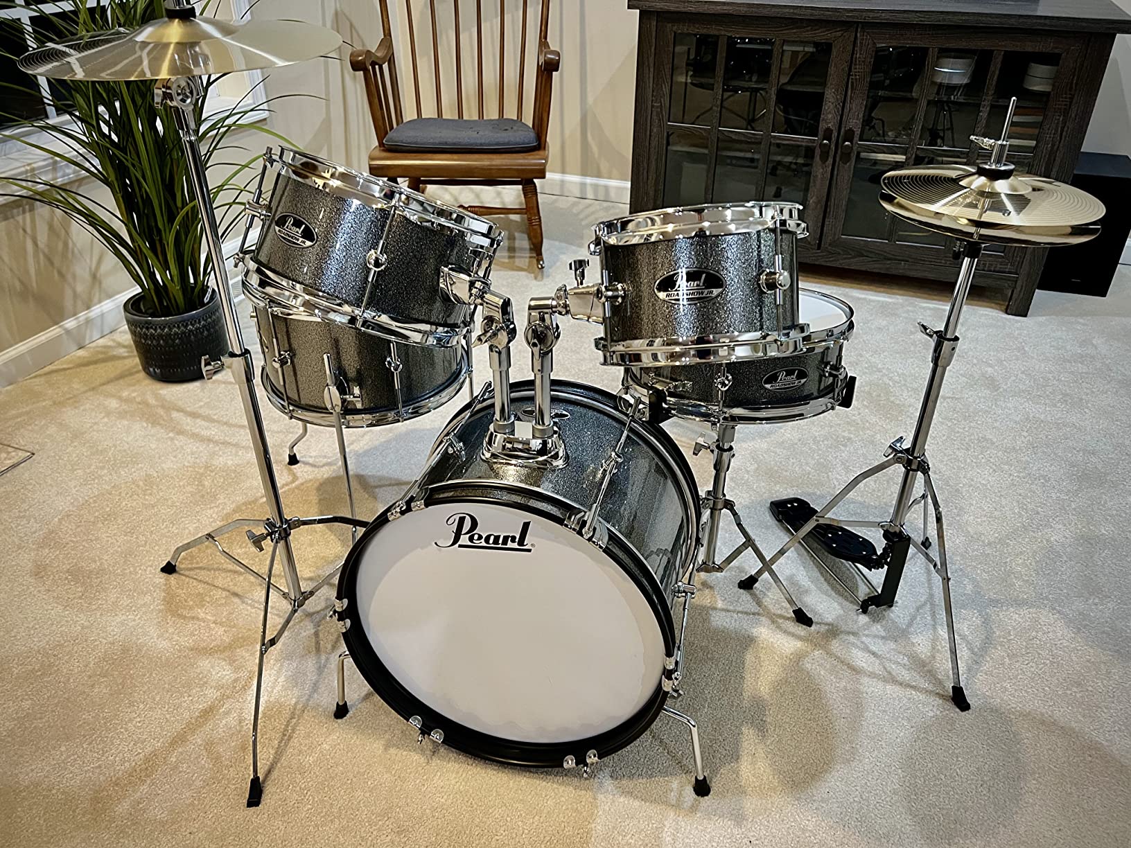 Pearl Roadshow Jr. 5 Piece Drum Set with Hardware and Cymbals (RSJ465C/C33)* customer photo 1