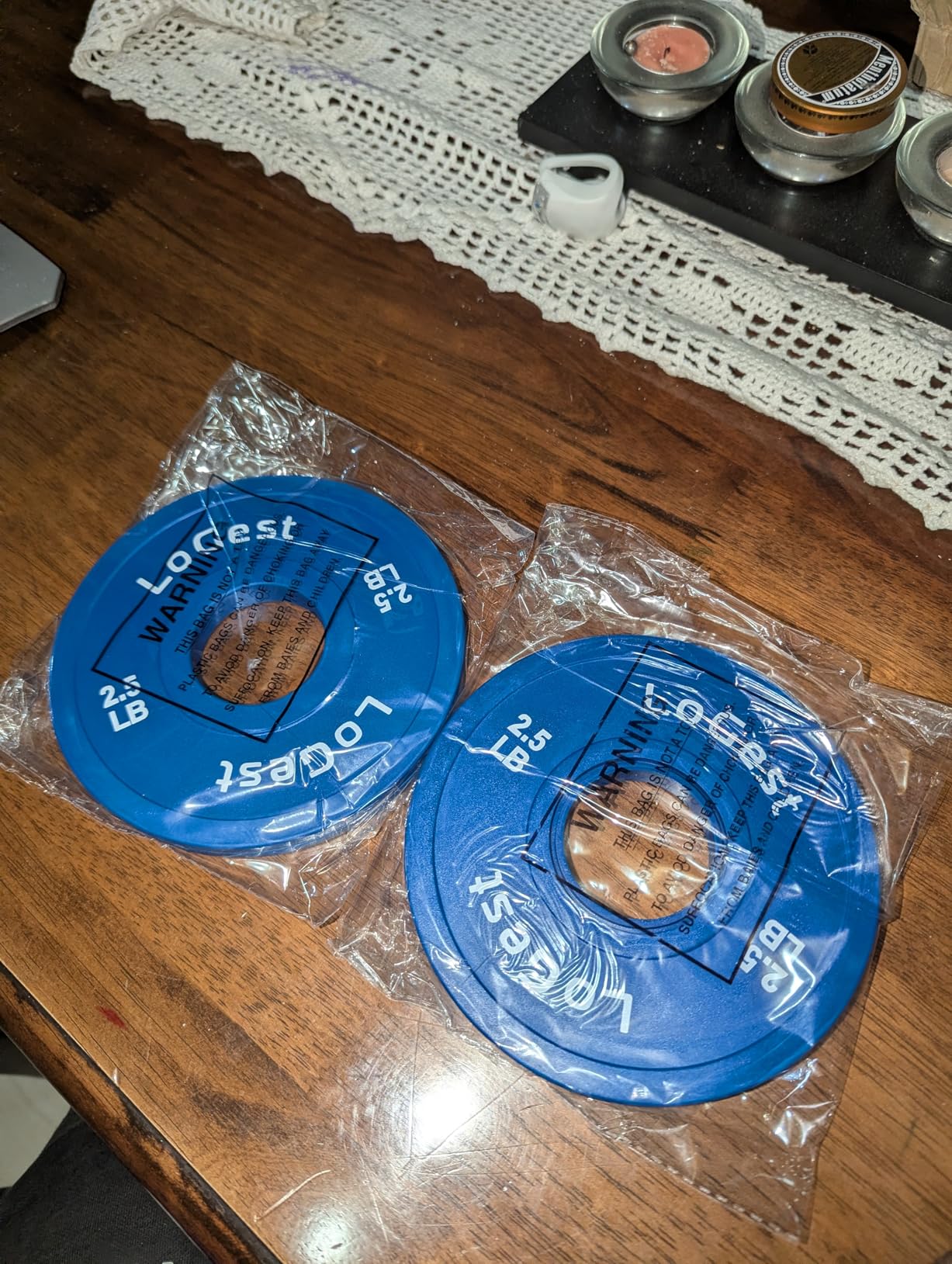 Logest Pair Olympic Plates - Barbell Weights Set of 2 Weight Plates for Olympic Bars Perfect for Strength Training Plates Exercise Balance Increase Available in 0.50LB 1.25LB 2.5LB 5LB 7.5LB 10LB Weight Plate customer photo 1