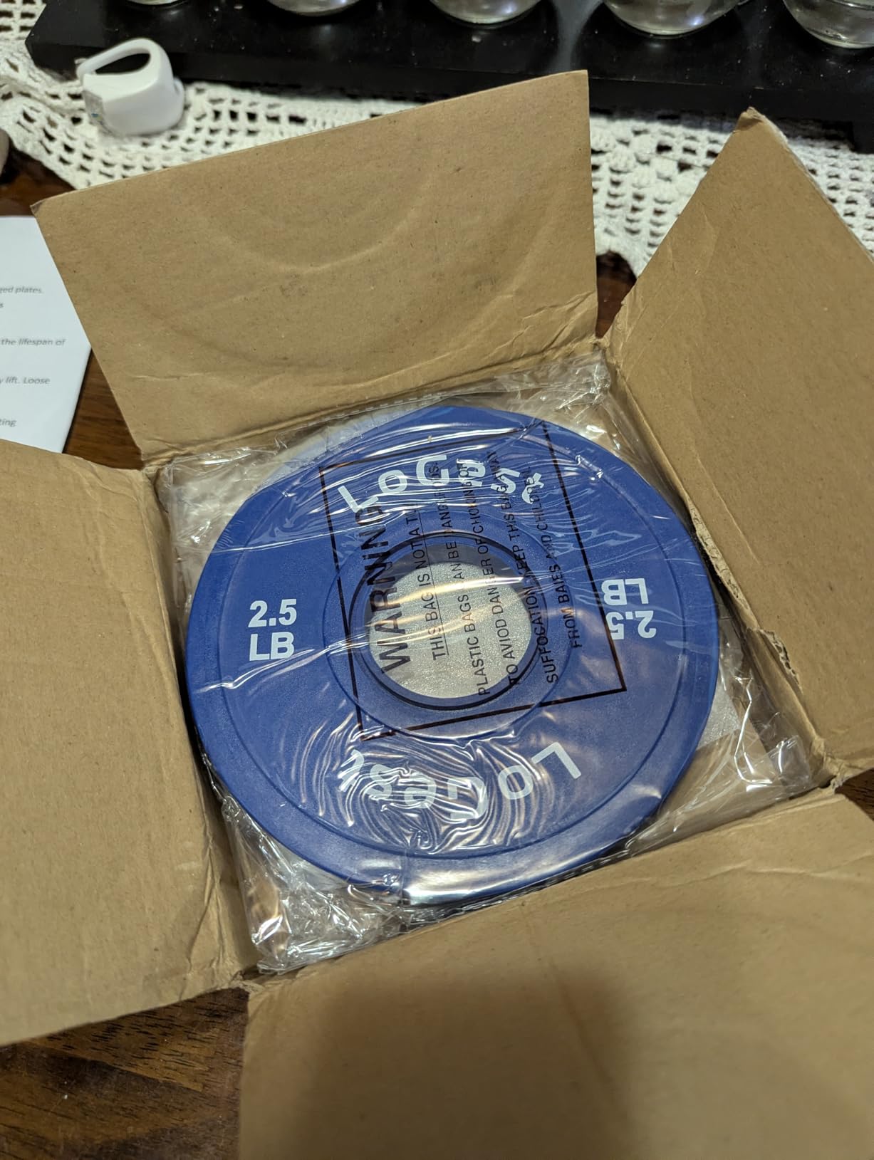Logest Pair Olympic Plates - Barbell Weights Set of 2 Weight Plates for Olympic Bars Perfect for Strength Training Plates Exercise Balance Increase Available in 0.50LB 1.25LB 2.5LB 5LB 7.5LB 10LB Weight Plate customer photo 2