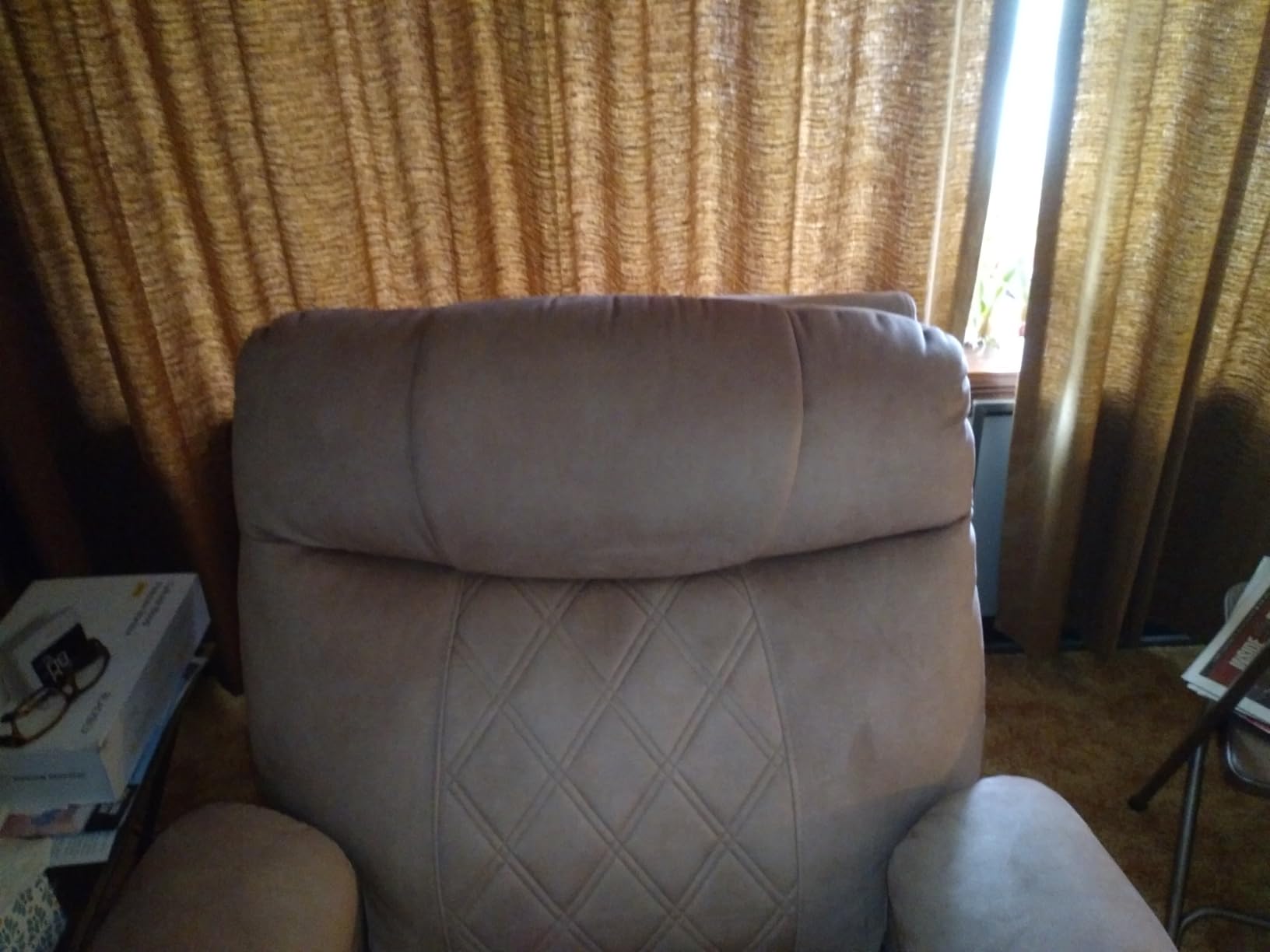 MCombo Small Size Triple Motor Power Lift Recliner Chair Sofa with Massage and Dual Heating, Adjustable Headrest for Elderly People Petite, USB Ports, Extended Footrest, Fabric 7222 (Coffee) customer photo 1