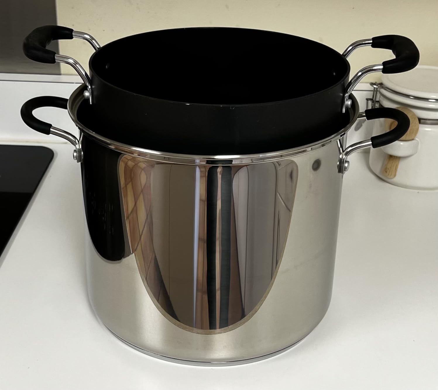Cook N Home Water Bath Canner with Jar Rack & Glass Lid, Professional Stainless Steel Canning Pot 20 Quart customer photo 1