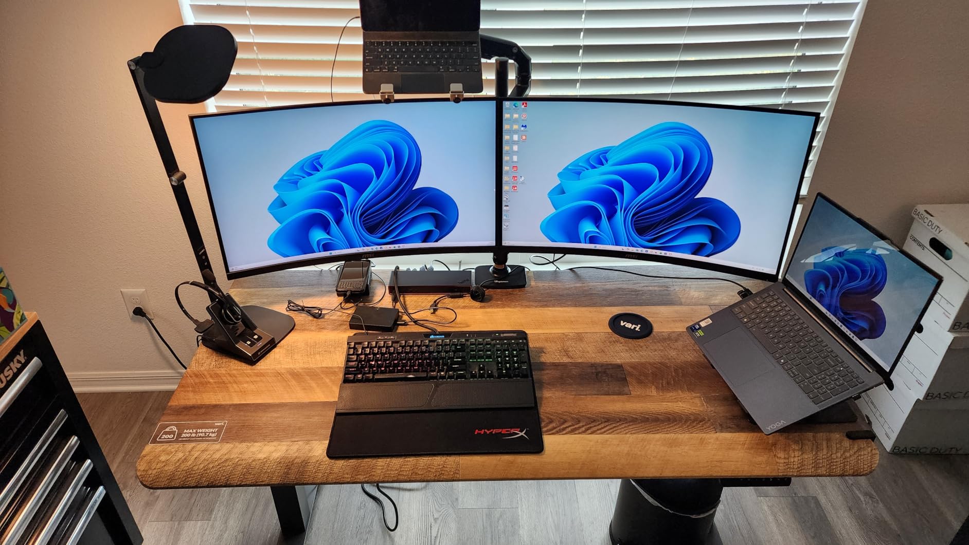 Vari ComfortEdge 60x30 Inch Adjustable Electric Standing Desk, Sloped Edge, 200 LB Capacity customer photo 2