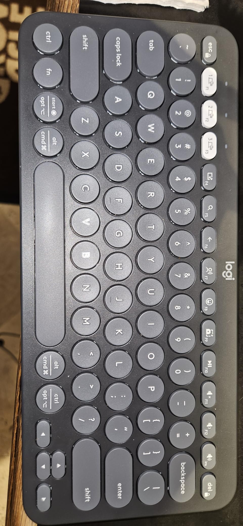 Logitech Pebble Keys 2 K380s, Multi-Device Bluetooth Wireless Keyboard with Customizable Shortcuts, Slim and Portable, Easy-Switch for Windows, macOS, iPadOS, Android, Chrome OS - Tonal Rose customer photo 2