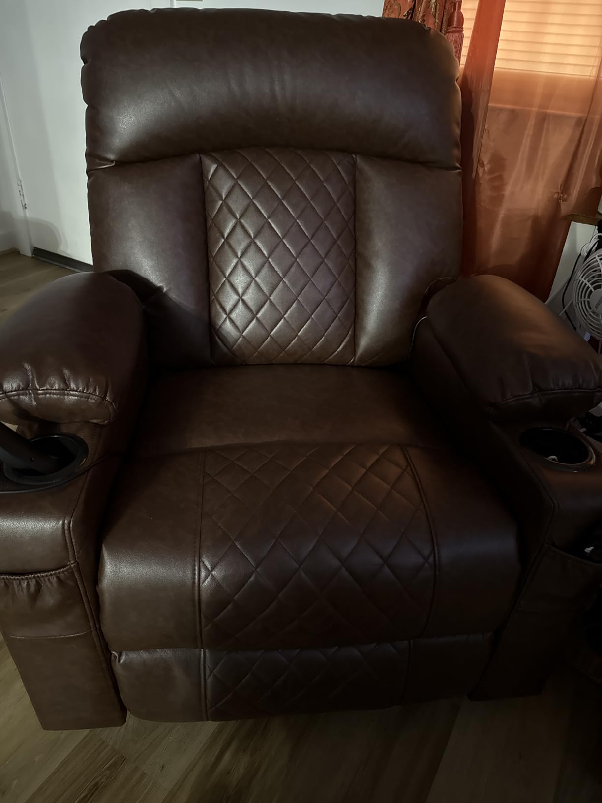 Eiayeebil Dual Motor Power Lift Recliner Chairs with Heat and Massage for Elderly, Leather Electric Recliners with Footrest, Infinite Position Lift Chair with Cupholder, USB & Type C Ports customer photo 2