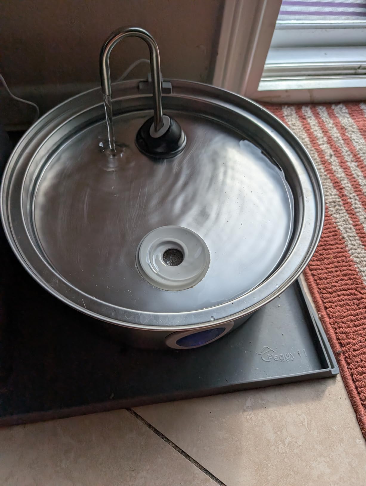 oneisall Dog Water Fountain, 7L/230oz Pet Fountain Stainless Steel with Visual Water Level, Ultra-Quiet Water Bowl with 5-Stage Filtration for Large/Medium Dogs, Dispenser for Living Room Kitchen customer photo 2