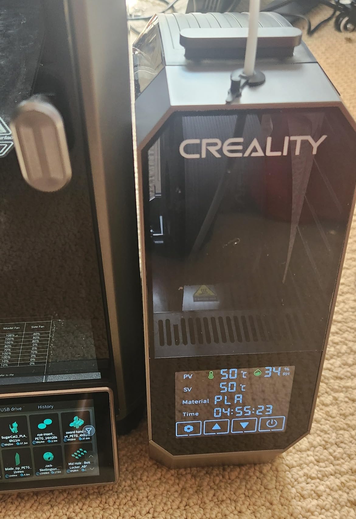 Creality K1C 3D Printer, 600mm/s Fast Speed Auto Leveling 3D Printers with AI Camera for 300C Printing, Switchable Silent Mode Reliable Carbon Fiber 3D Printing 220 * 220 * 250mm customer photo 2