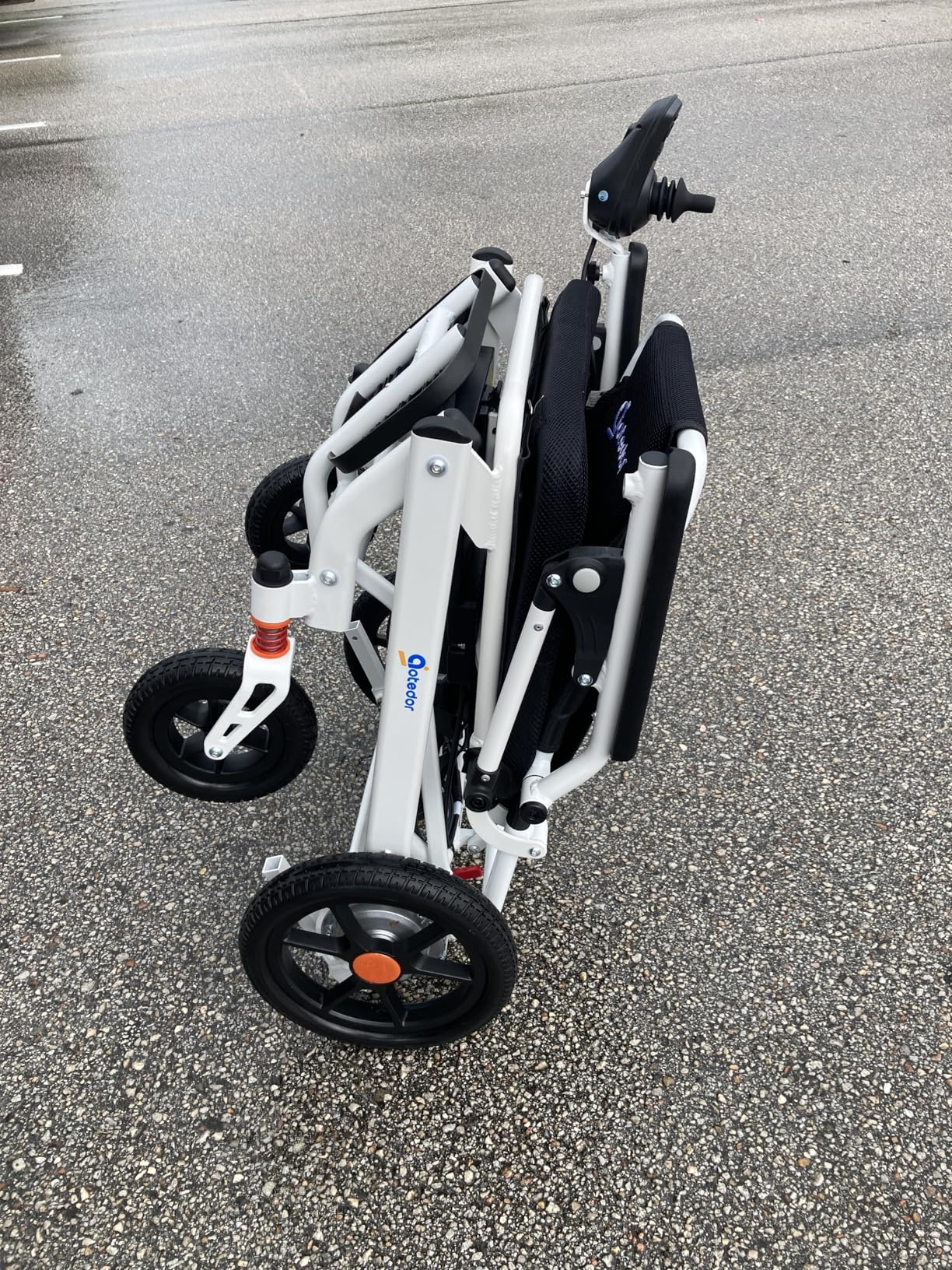 Aotedor Electric Wheelchairs for Adults,22 Miles Long Travel Range with 2 Lithium Batteries All Terrain Power Wheelchair,Ultra Lightweight 39Lbs Folding Compact Motorized Wheelchair,Airline Approved customer photo 2