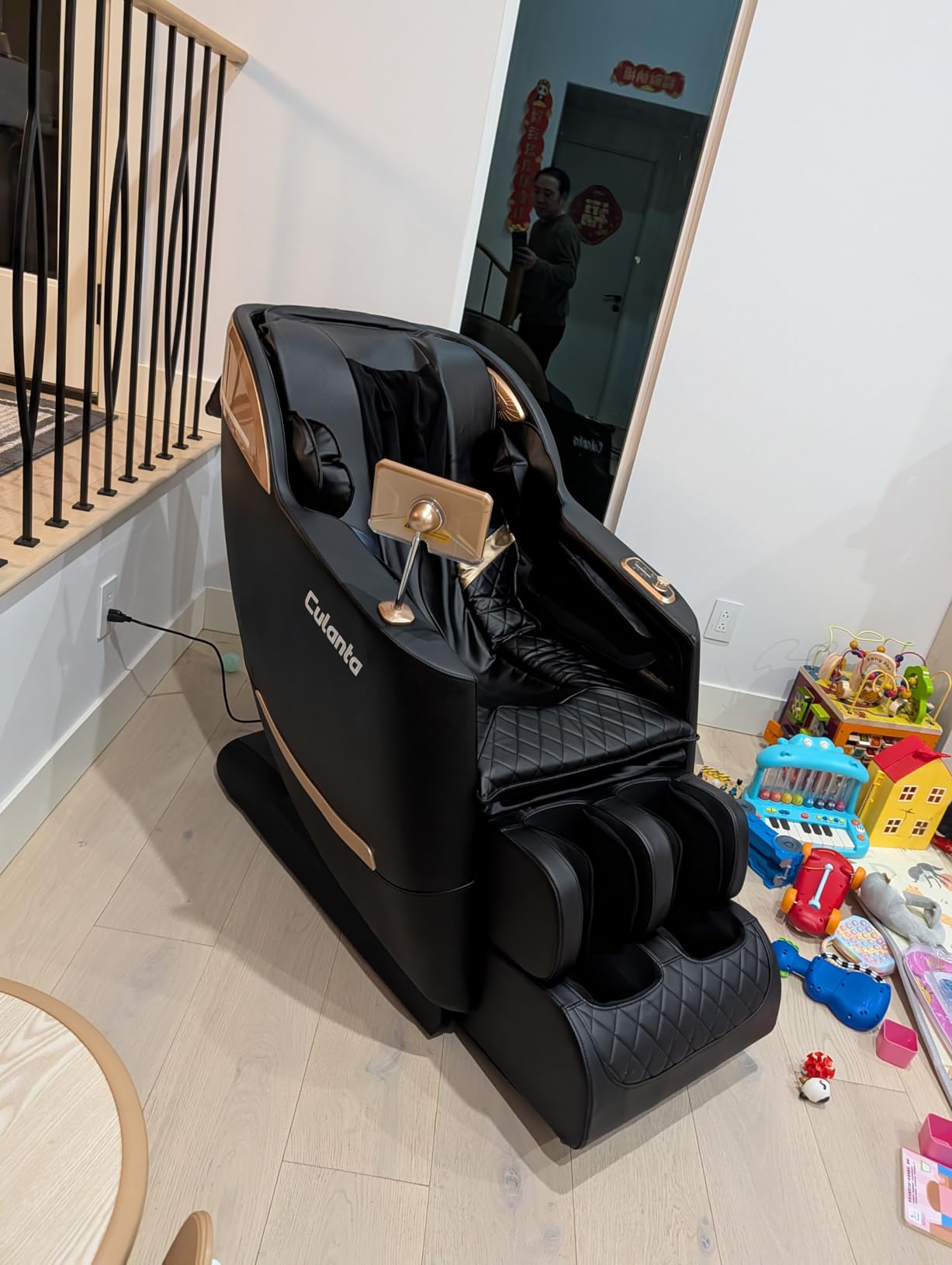 Culanta Massage Chair Full Body, Zero Gravity SL-Track Shiatsu Massage Recliner Chair with Body Scan, Airbags, Foot Rollers, Deep Yoga Stretch, Heating customer photo 1