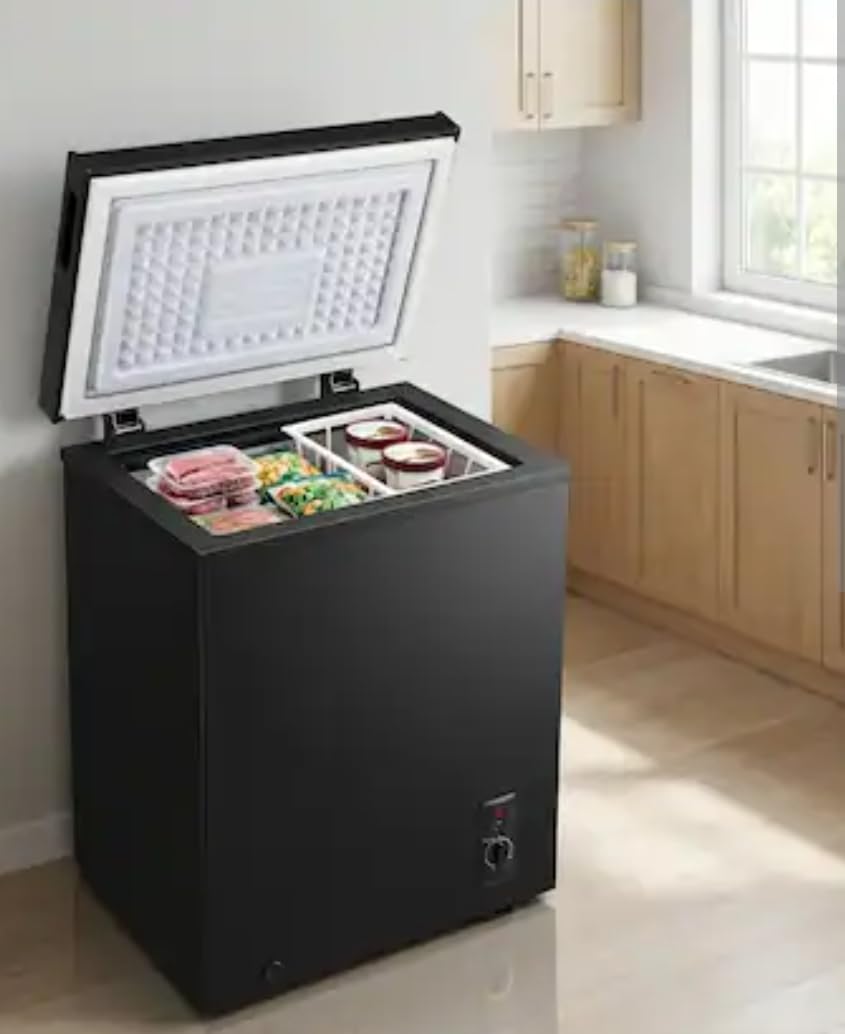 7.0 Cu Ft Chest Freezer - Energy Efficient & Quiet Mini Freezer with Adjustable Thermostat customer photo 2
