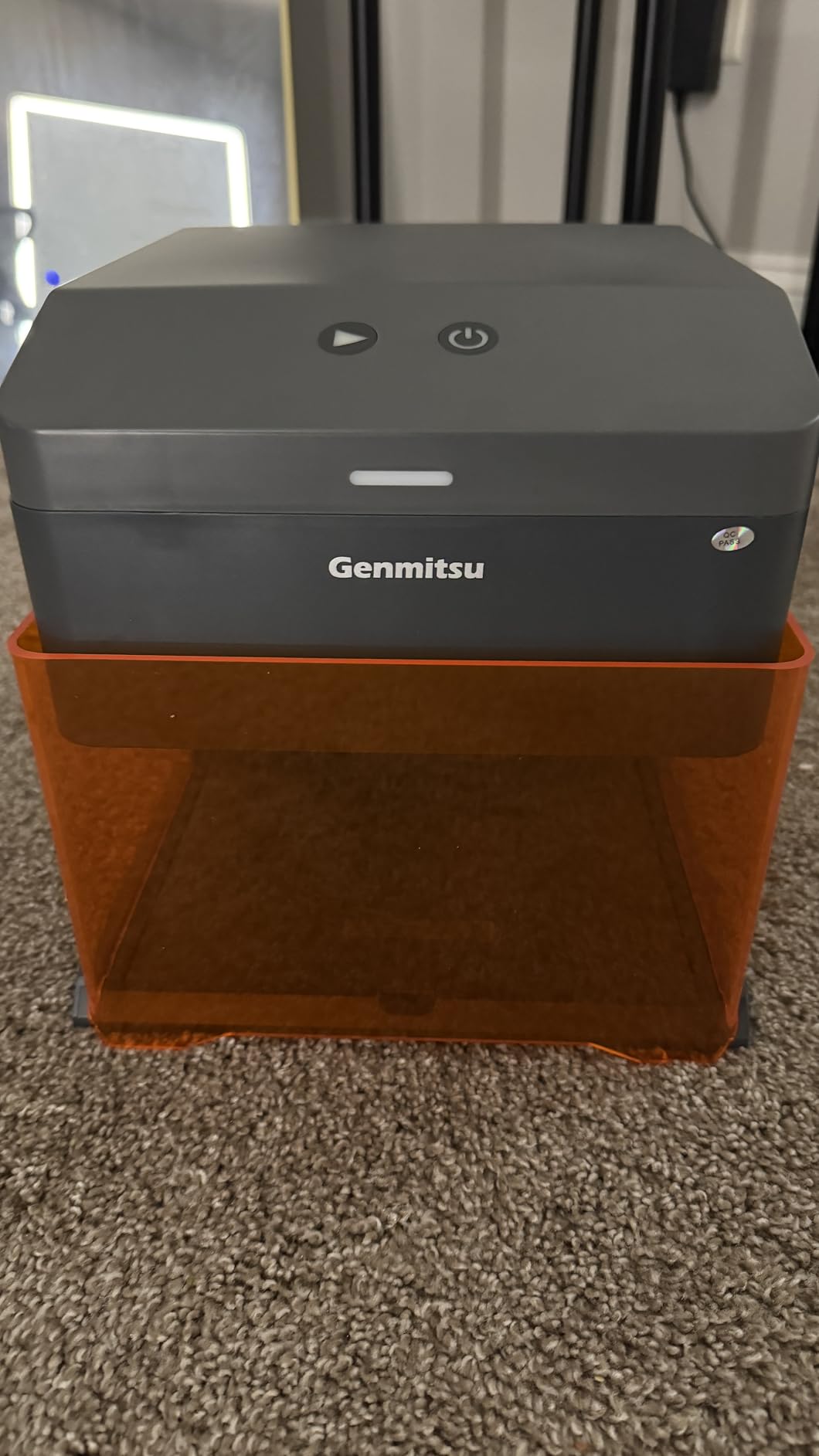Genmitsu Kiosk 10W 10000mW Laser Engraver, Light Weight & Portable Laser Engraver Machine, Home Laser Cutter with Acrylic Enclosure for Wood/Leather/Metal, 3.9'' x 3.9'' Engraving Area, Safety Class 1 customer photo 2