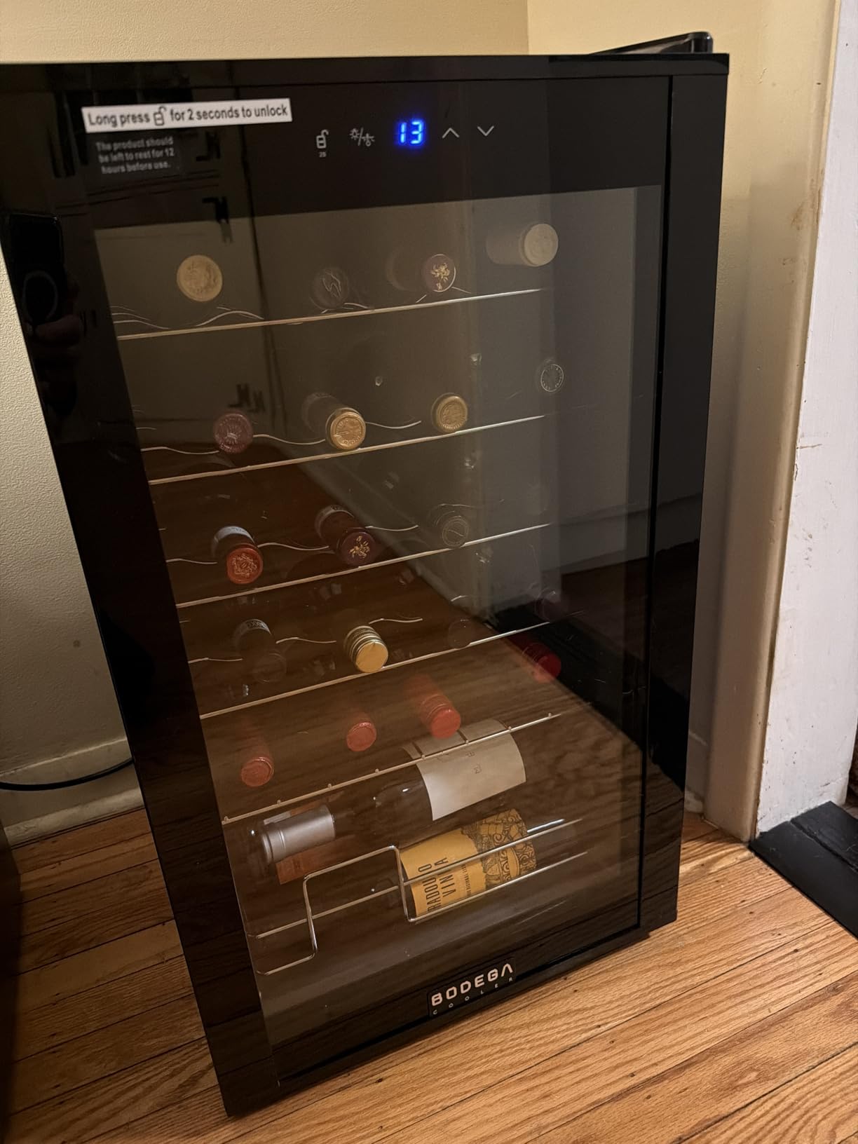BODEGA 24 Inch Dual Zone Wine Fridge, 46 Bottle Wine Cooler Undercounter - Compressor Cooling with Vibration Absorption, Double-Layer UV Glass Door, Freestanding or Built-in for Home Kitchen customer photo 1