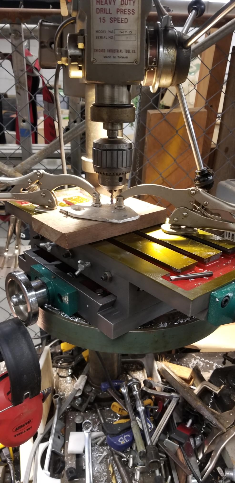 VEVOR Milling Working Table 17.7 X 6.7 Inch, Compound Milling Machine Work Table 2 Axis 4 Ways Move, Multifunction Milling Working Table Heavy-duty Structure, for Milling and Drilling Machine customer photo 2