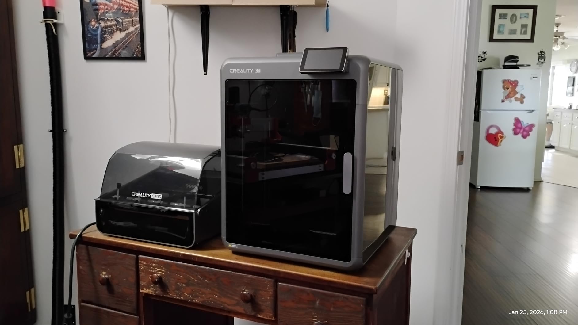 Creality 3D Printer K2 Plus Combo Multi Color 3D Printer with CFS, 16 Color Printing, 600mm/s High Speed, Auto Leveling, Dual AI Cameras, 350x350x350mm Build Volume customer photo 1