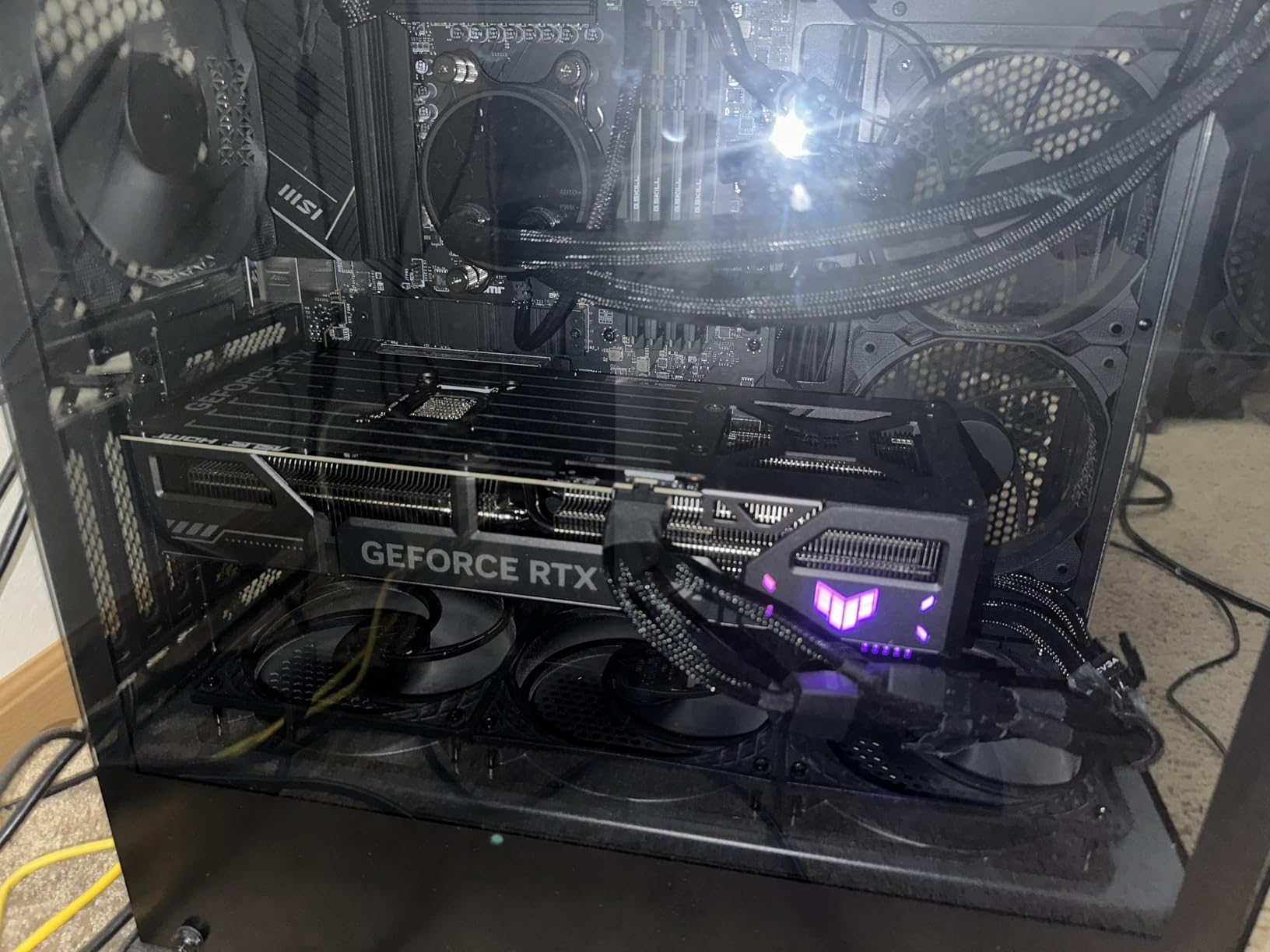 ASUS TUF GeForce RTX 5070 Ti 16GB GDDR7 OC Edition Graphics Card, NVIDIA, Desktop (PCIe 5.0, HDMI/DP 2.1, 3.125-Slot, Military-Grade Components, Protective PCB Coating, Axial-tech Fans) customer photo 2