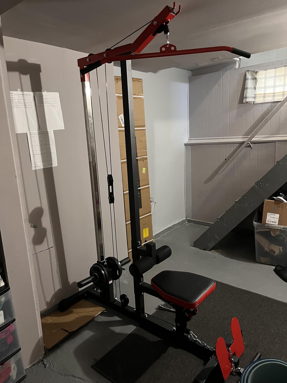 Mikolo LAT Pulldown Machine, LAT Row Cable Machine with Leg Hold Down Attachment, Cable Machine Home Gym customer photo 2