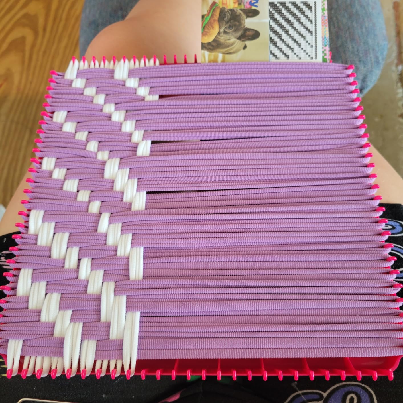 Pro 10 Inch Potholder Loom Kit for Kids & Beginners, Large Weaving Loom Crafts for Girls Age 6-12 Year Old & Adults, Gift Ideas for Birthday & Christmas, 112 Delicate Loops to Make 2 Pot Holders customer photo 1
