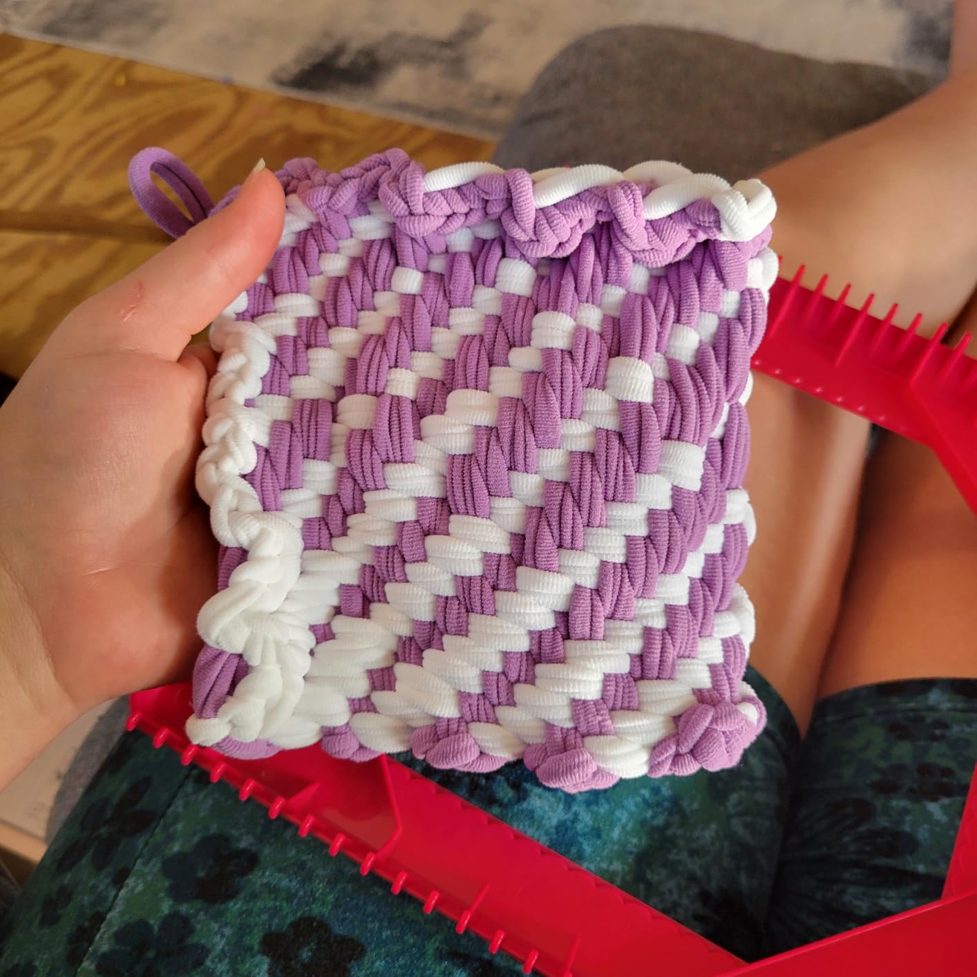 Pro 10 Inch Potholder Loom Kit for Kids & Beginners, Large Weaving Loom Crafts for Girls Age 6-12 Year Old & Adults, Gift Ideas for Birthday & Christmas, 112 Delicate Loops to Make 2 Pot Holders customer photo 2